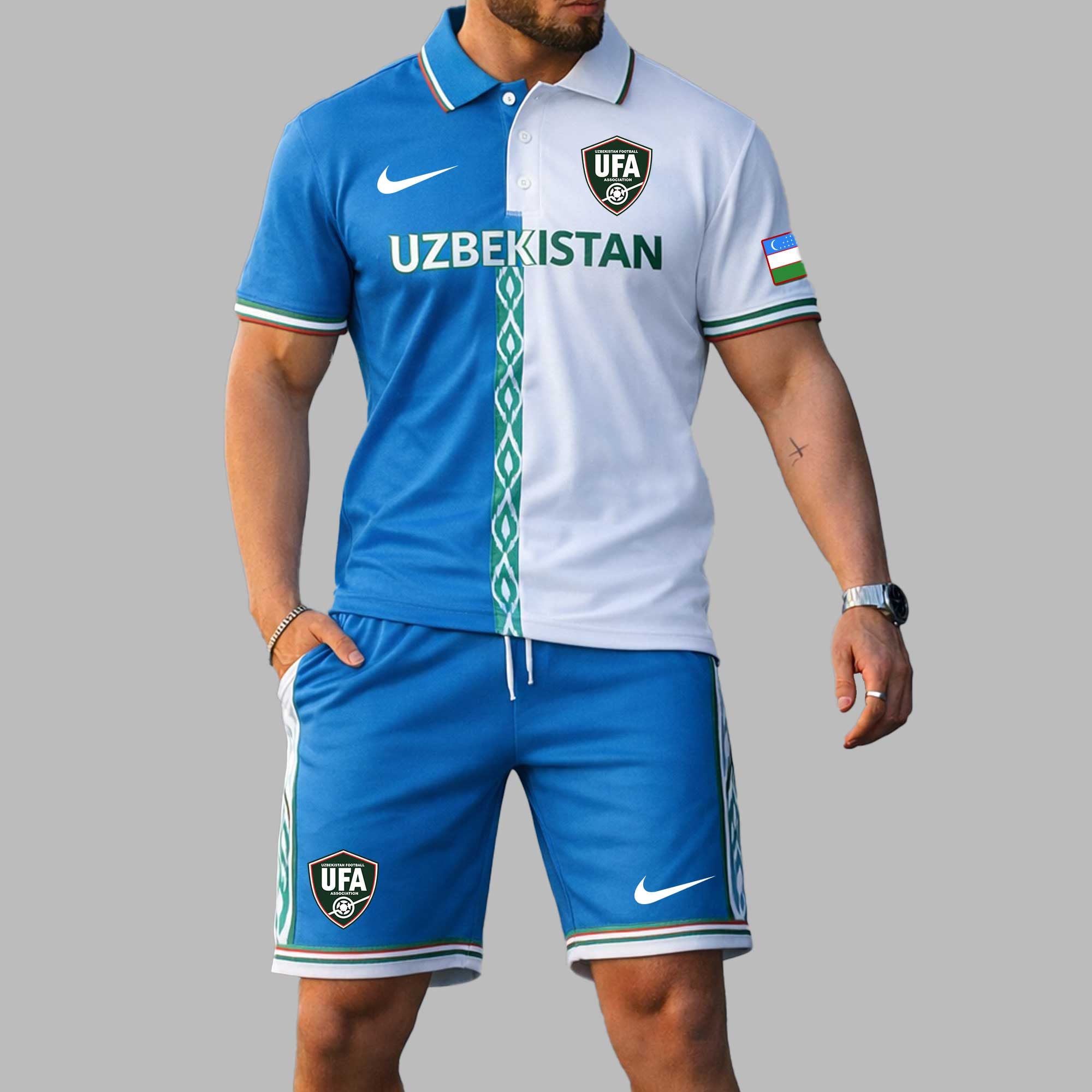Uzbekistan Wc26 Polo Short Set Pl004