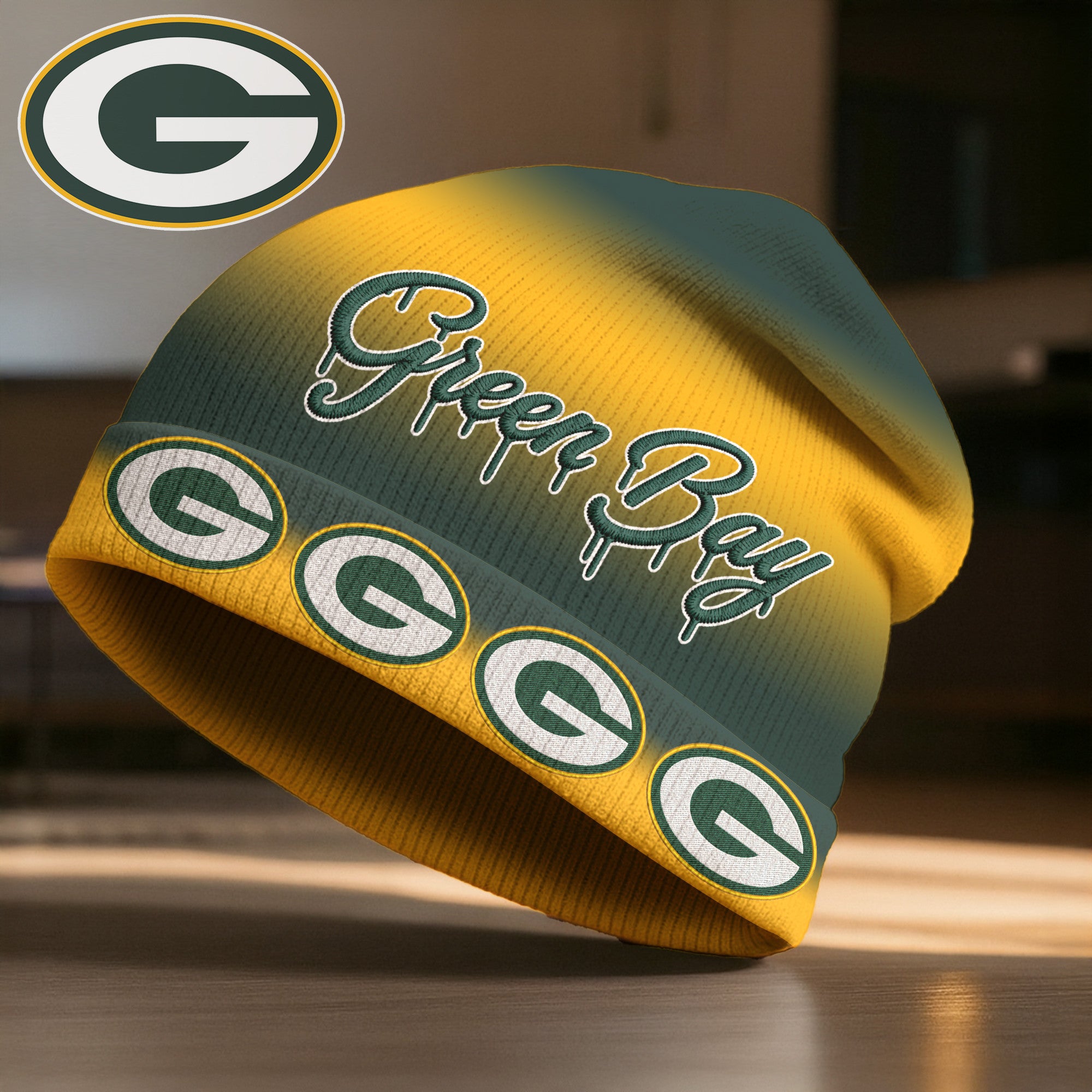 Gb.packers | Premium  Pro Line Beanie Hat Nf1