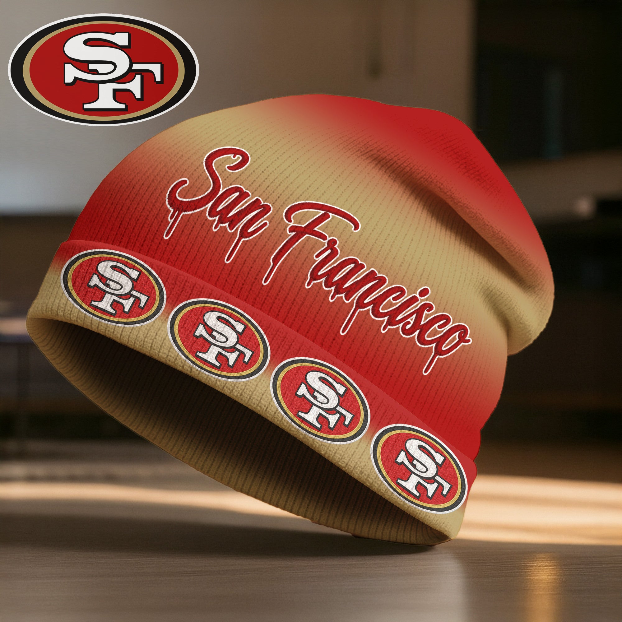 Sf.49ers | Premium  Pro Line Beanie Hat Nf1