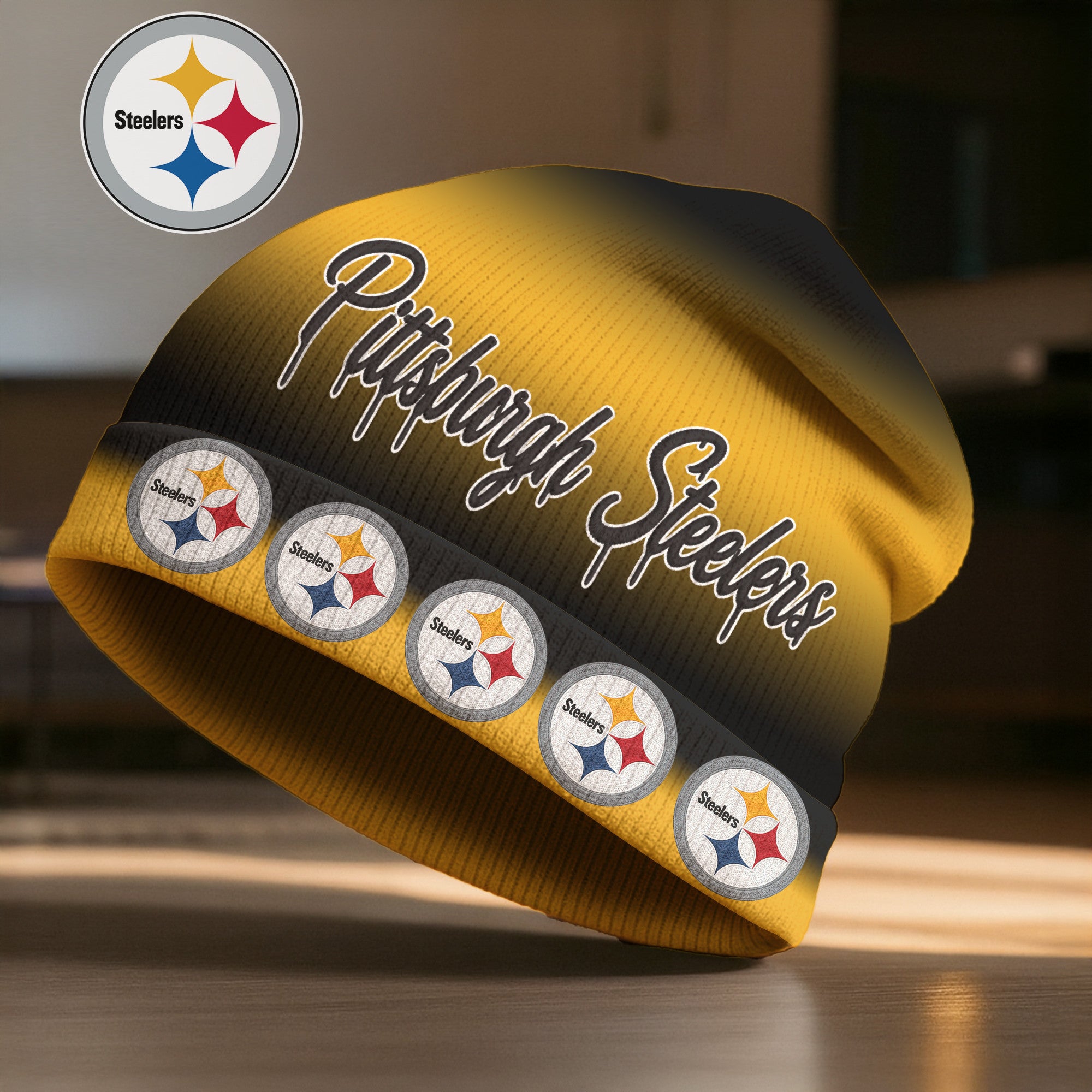 P.steelers | Premium  Pro Line Beanie Hat Nf1