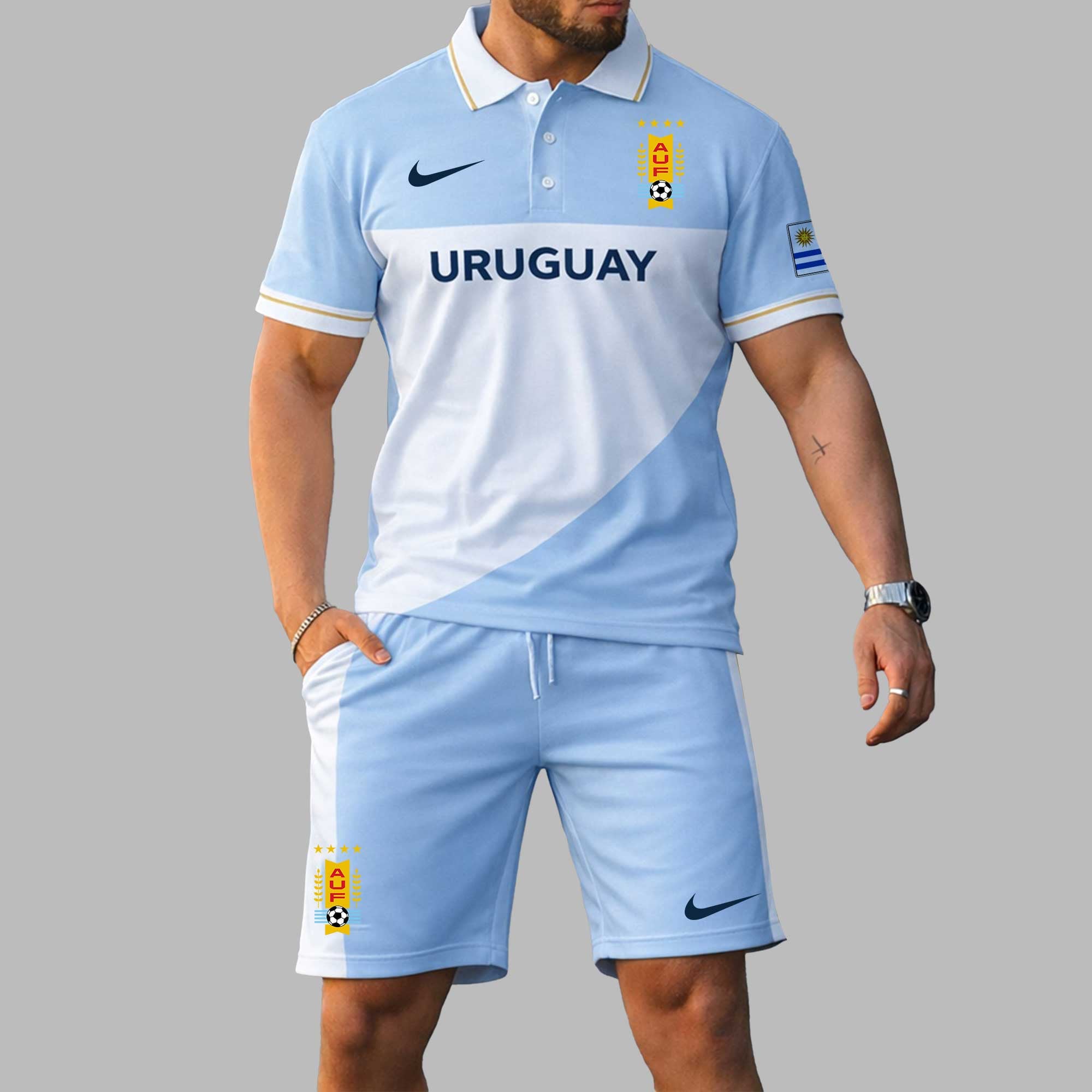 Uruguay Wc26 Polo Short Set Pl004