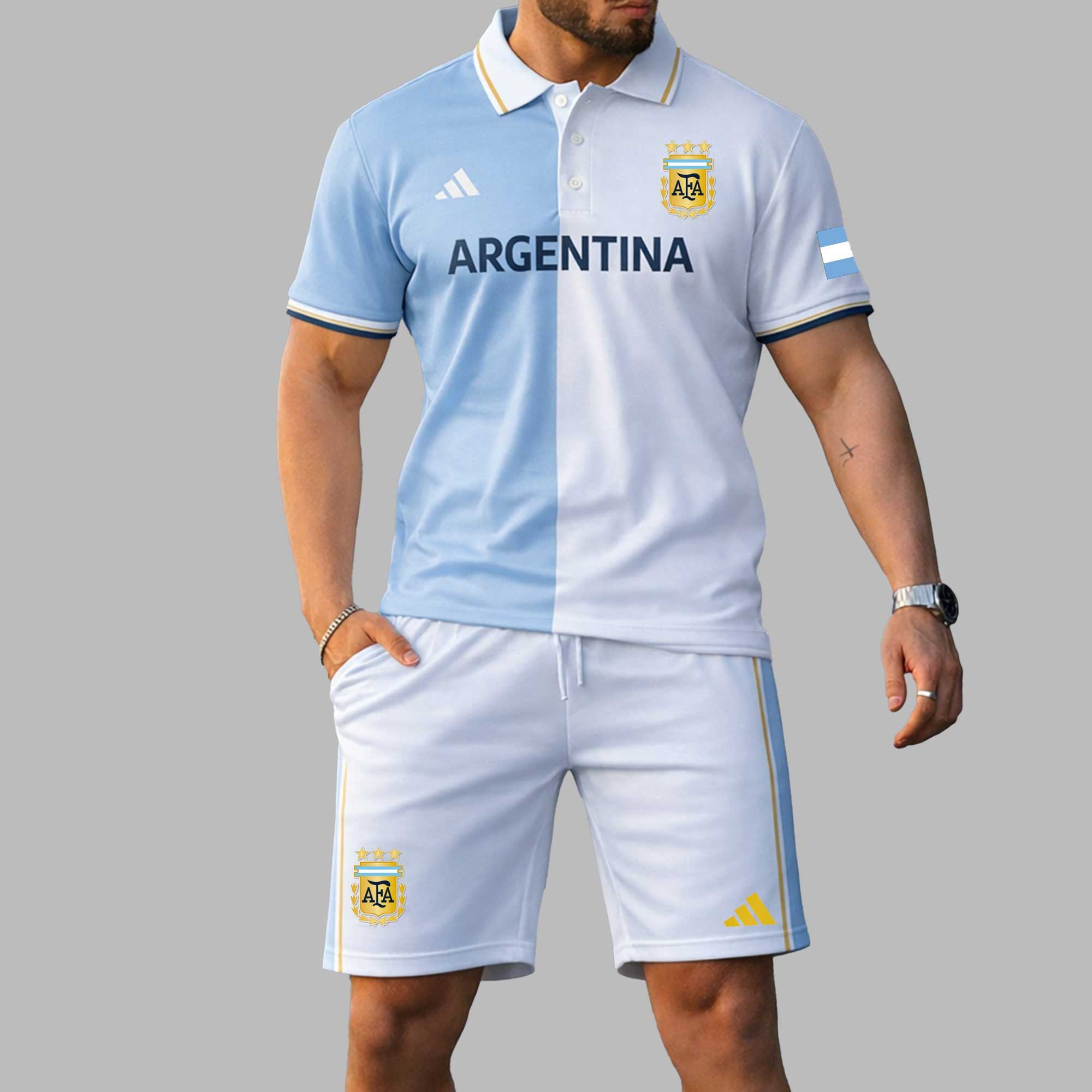 Argentina Wc26 Polo Short Set Pl004