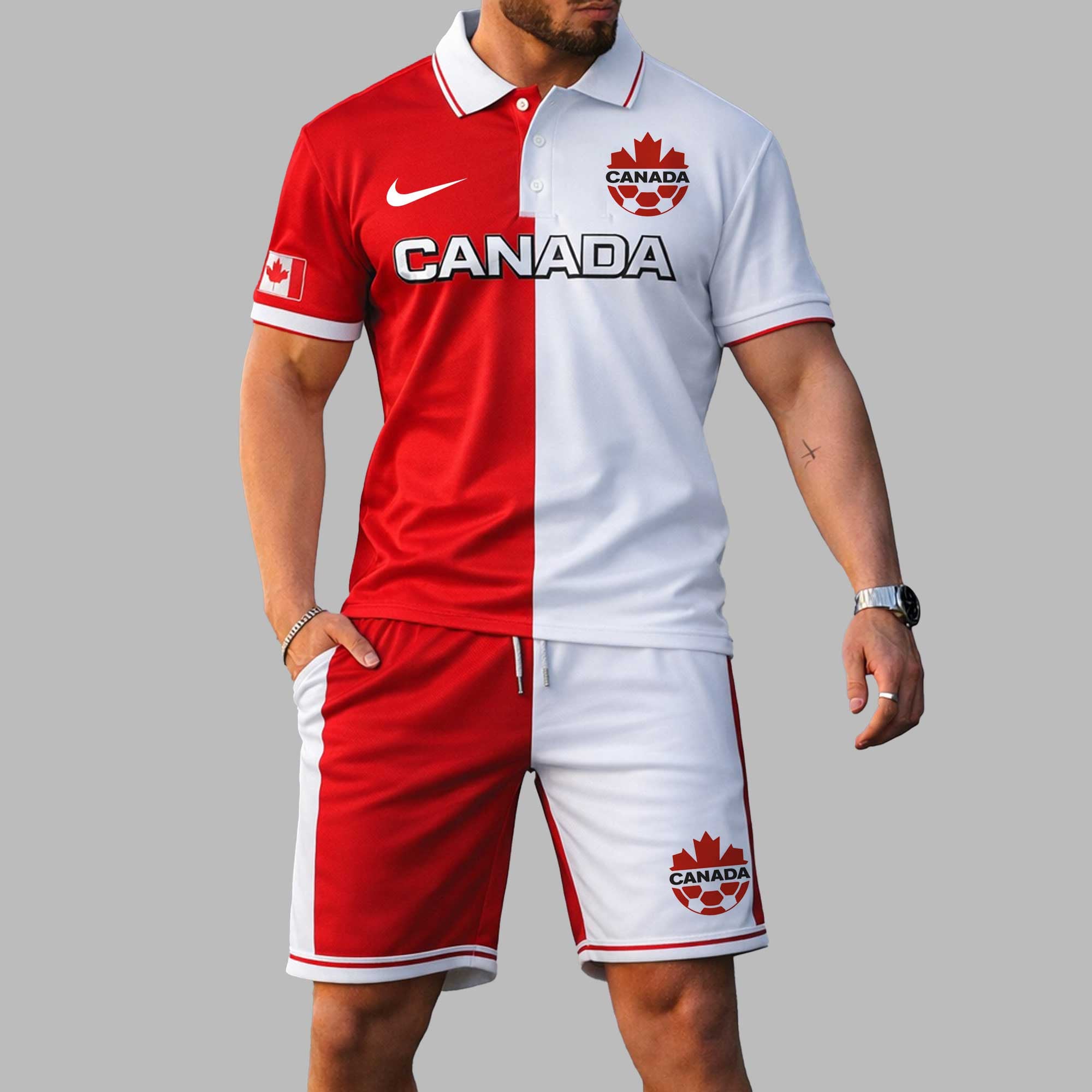 Canada Wc26 Polo Short Set Pl004