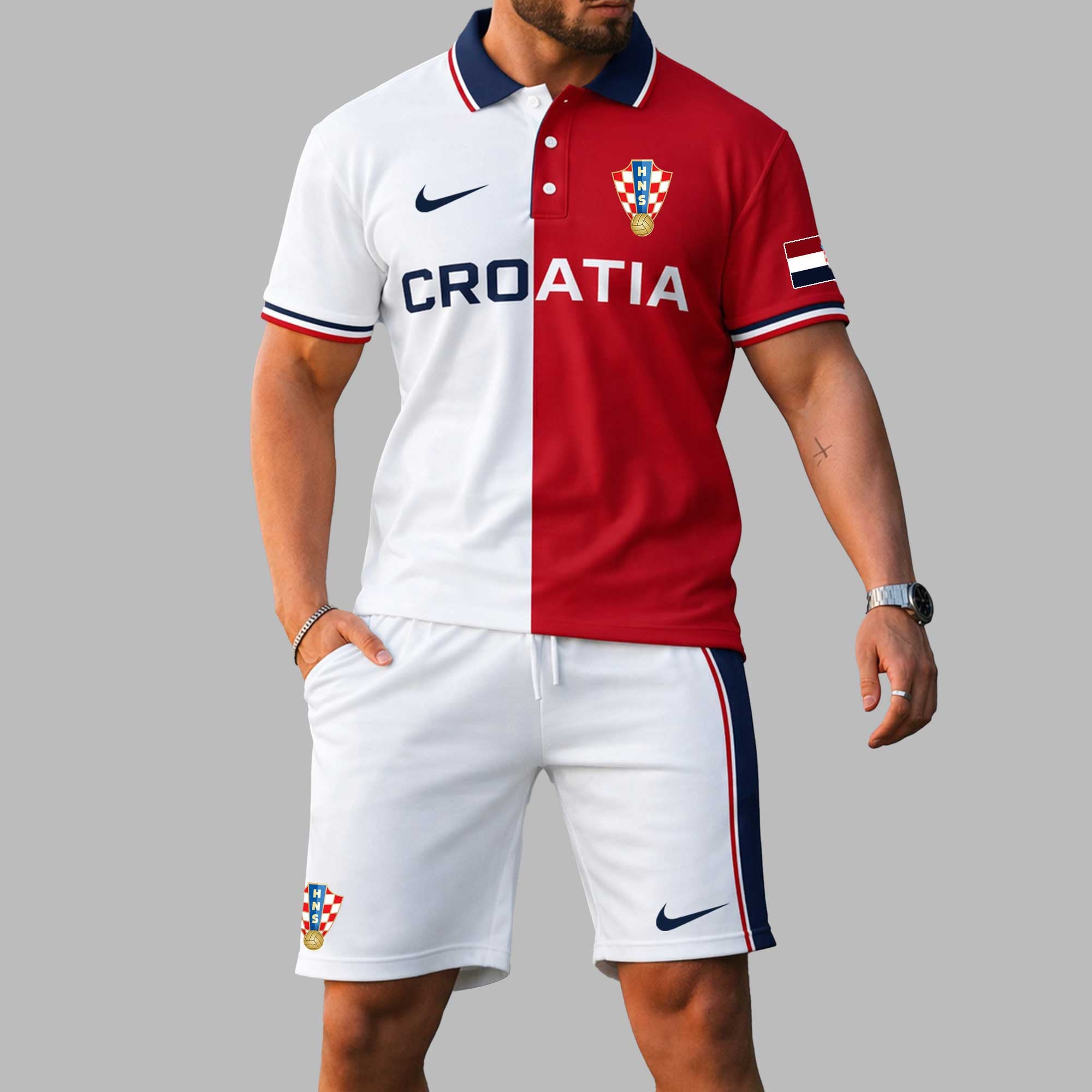 Croatia Wc26 Polo Short Set Pl004
