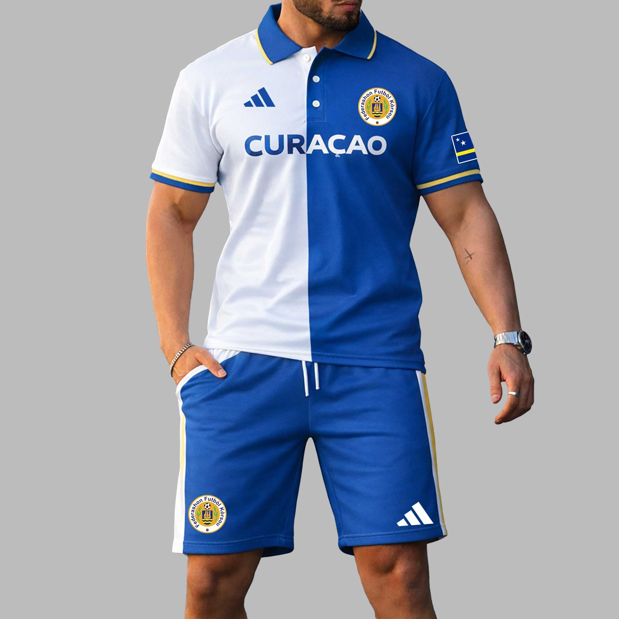 Curacao Wc26 Polo Short Set Pl004