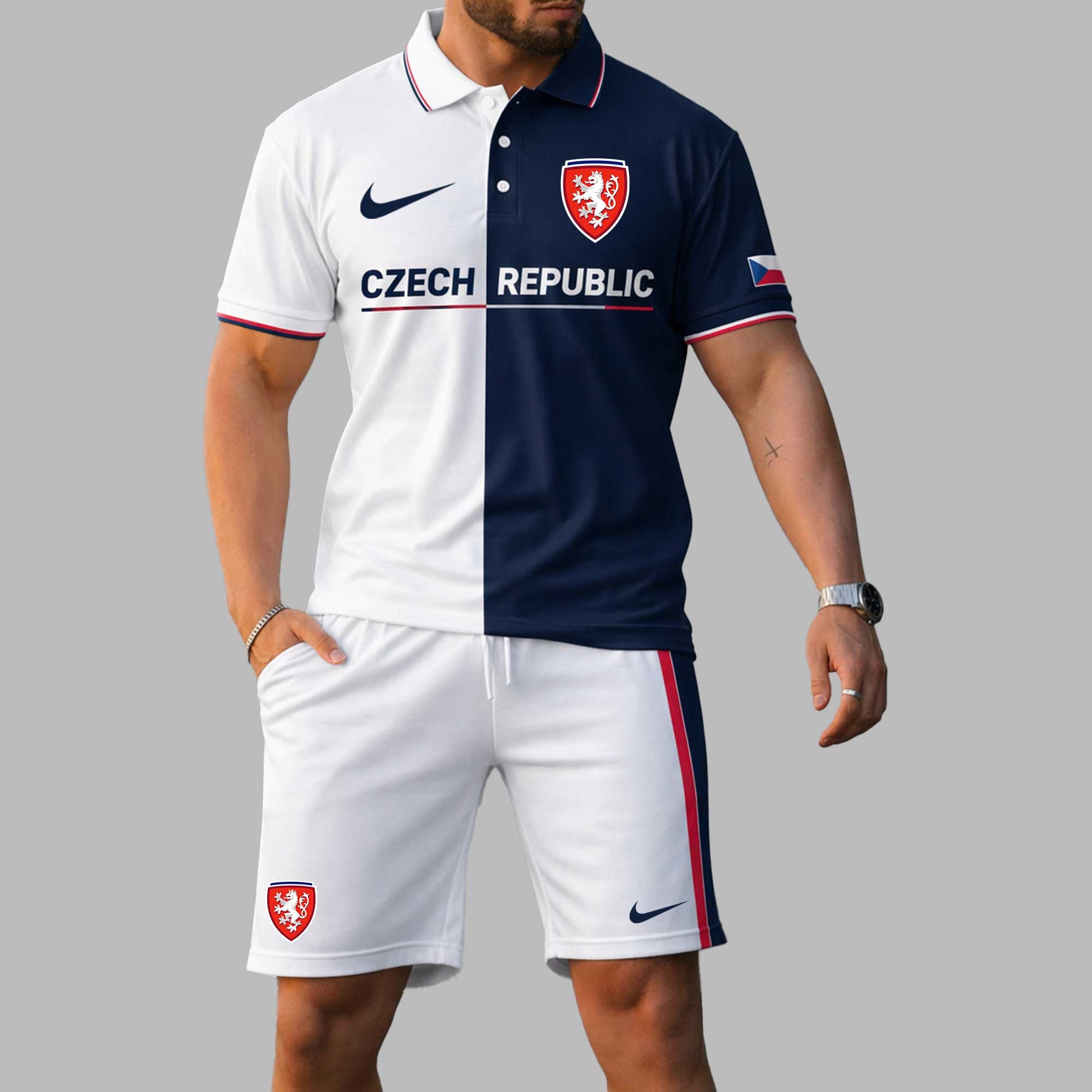 Czech Republic Wc26 Polo Short Set Pl004