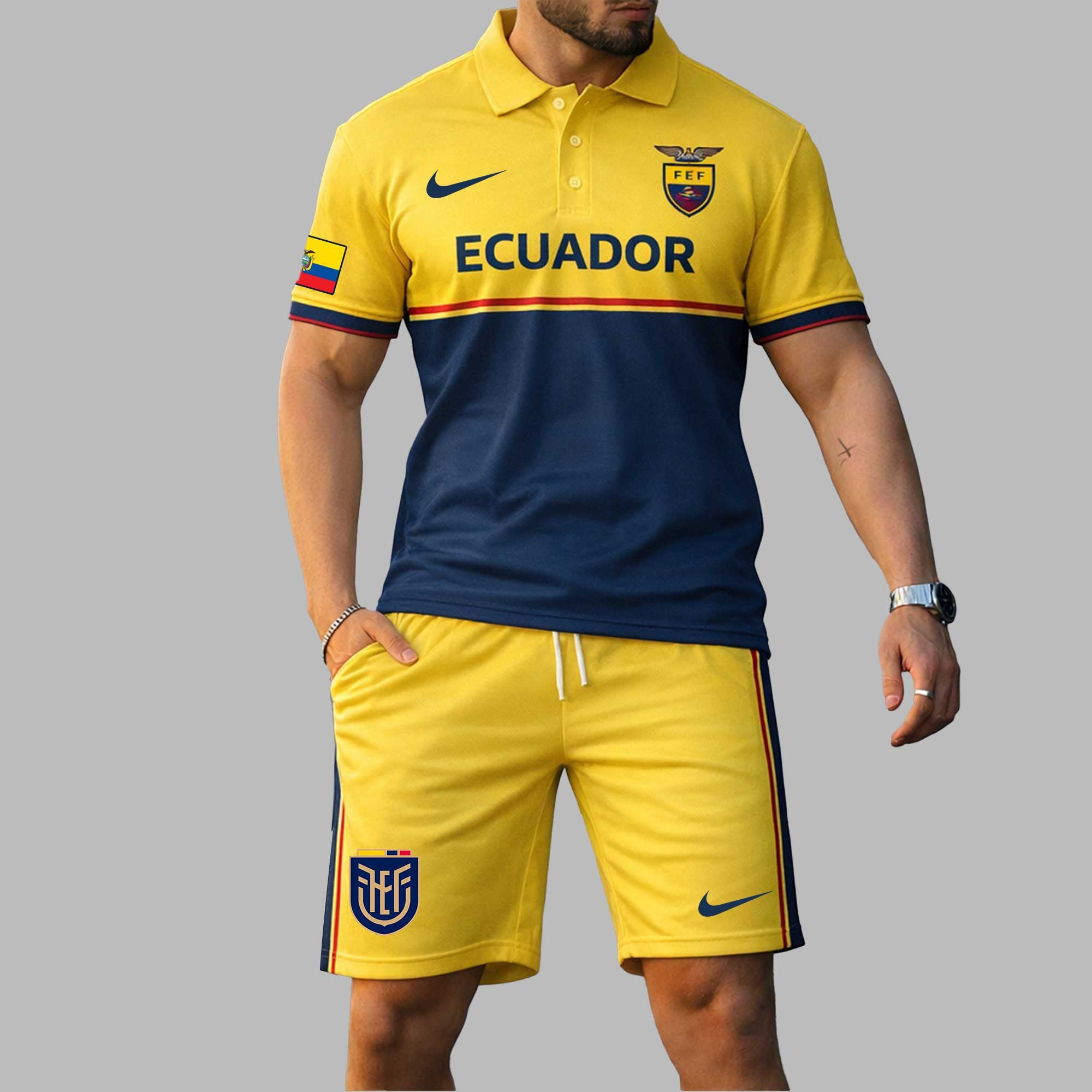 Ecuador Wc26 Polo Short Set Pl004