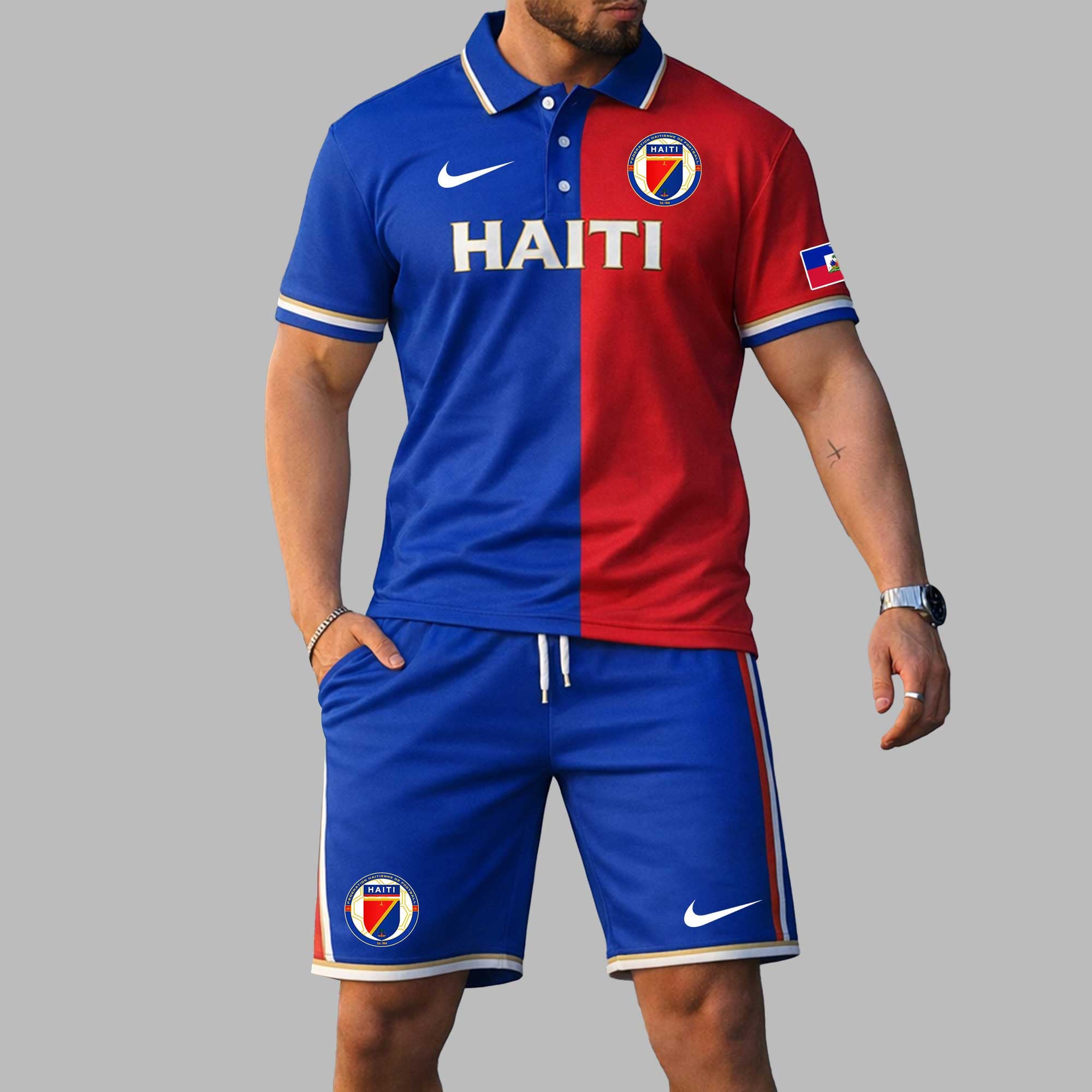 Haiti Wc26 Polo Short Set Pl004