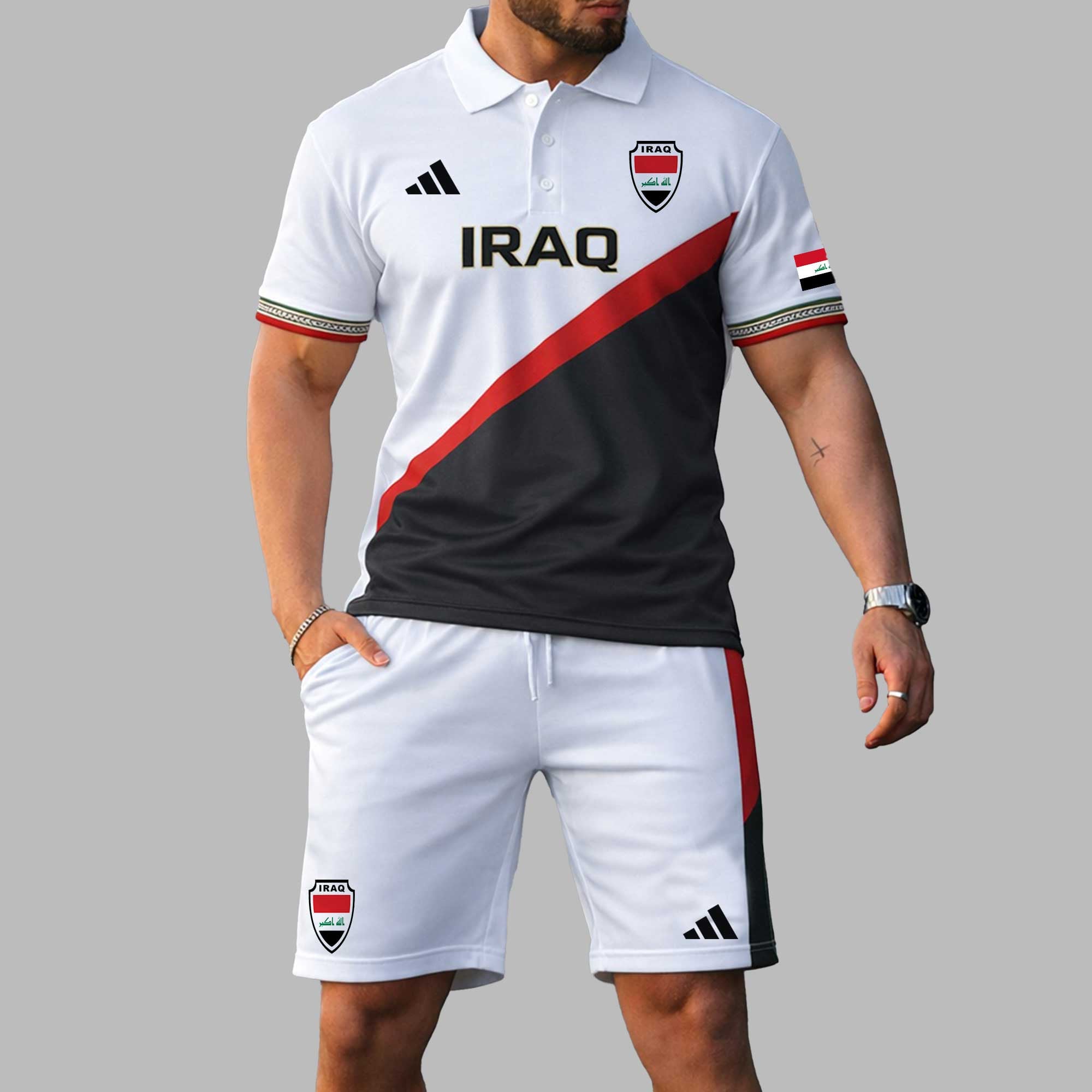 Iraq Wc26 Polo Short Set Pl004
