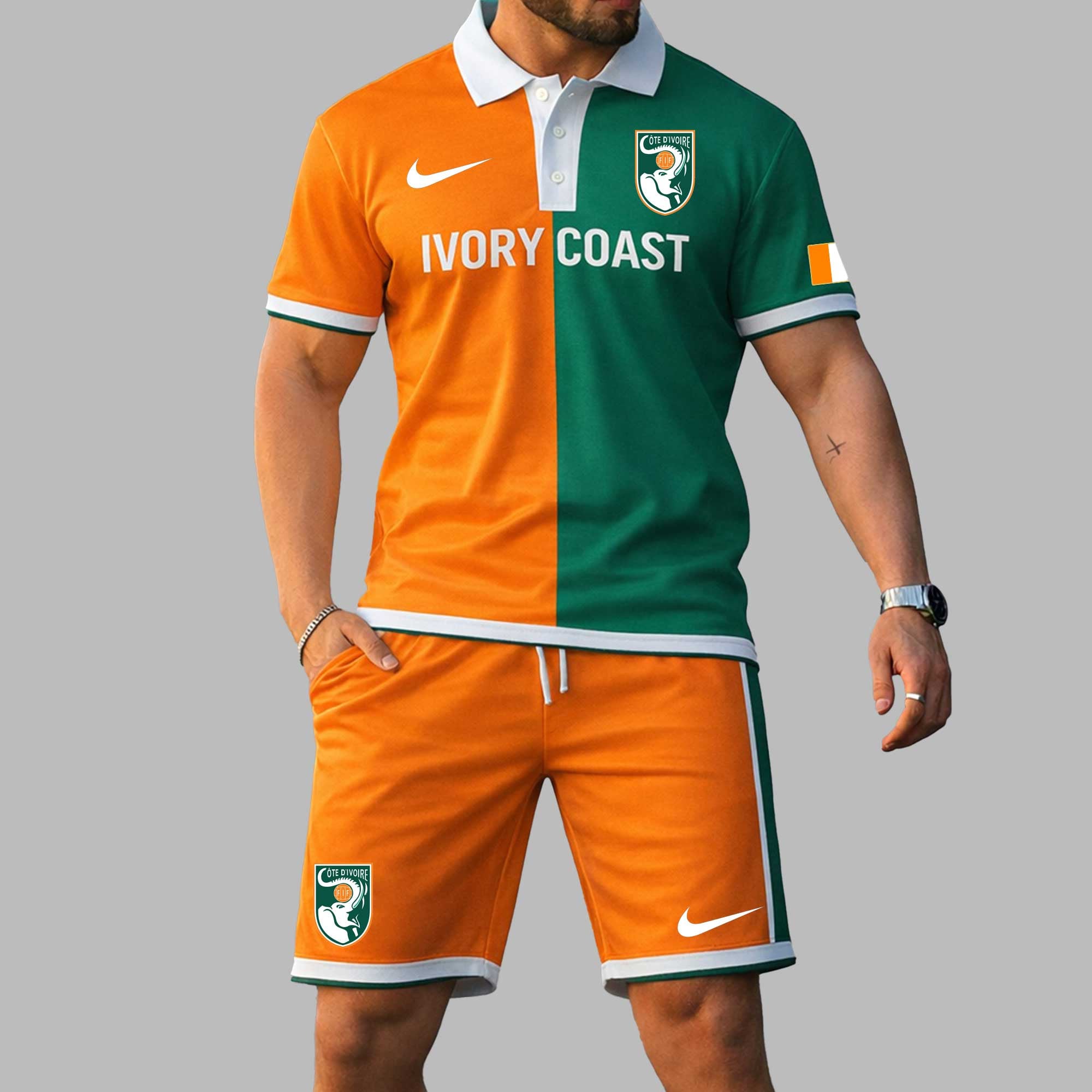 Ivory Coast Wc26 Polo Short Set Pl004