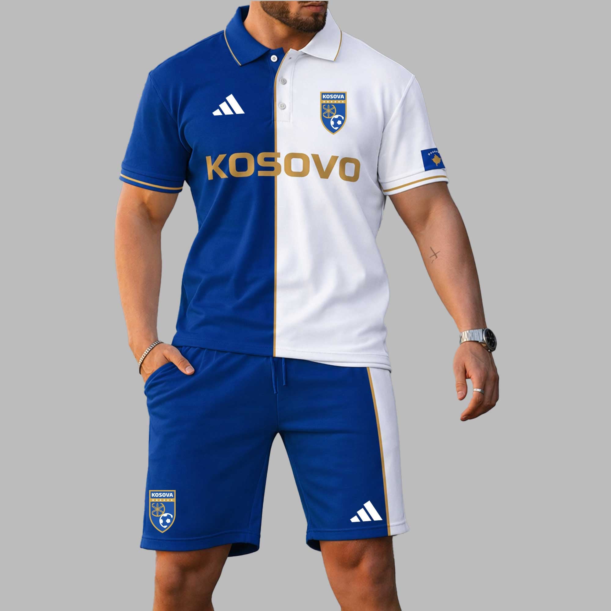 Kosovo Wc26 Polo Short Set Pl004