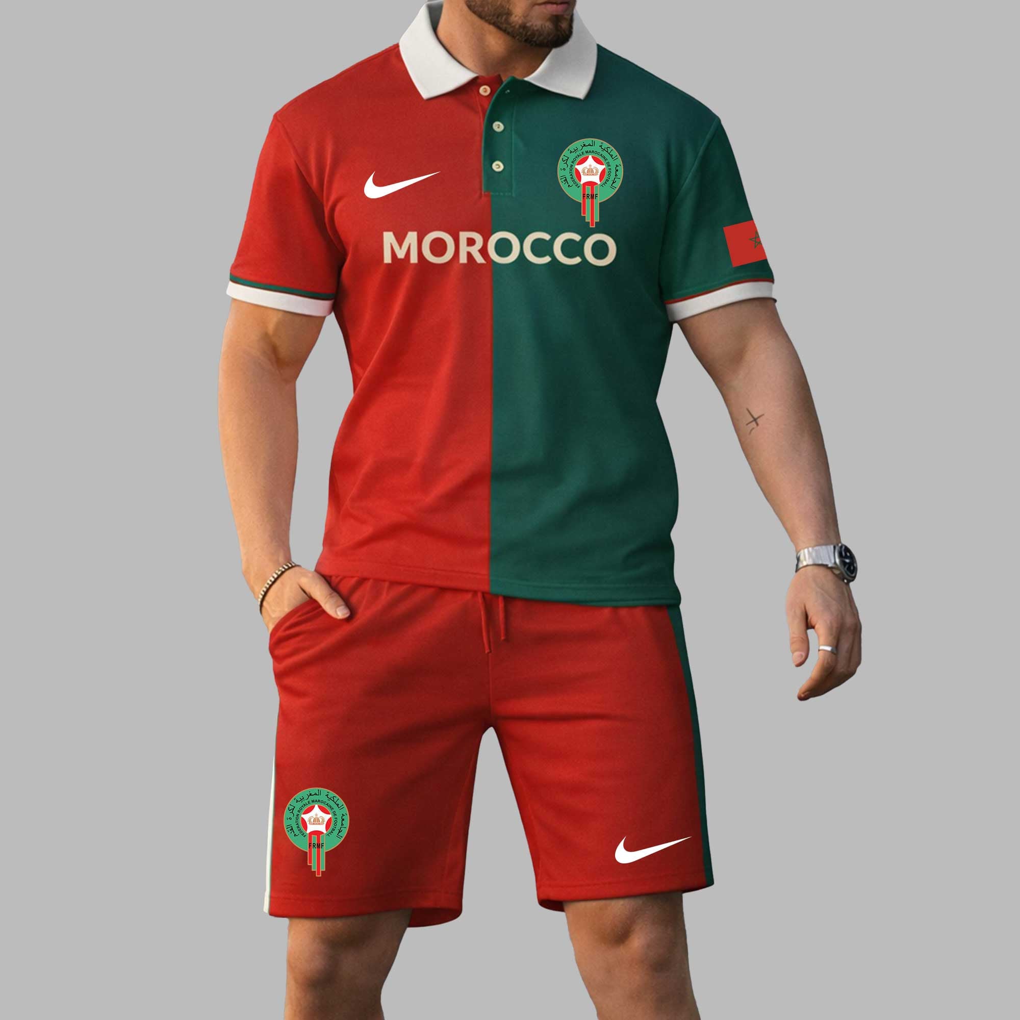 Morocco Wc26 Polo Short Set Pl004