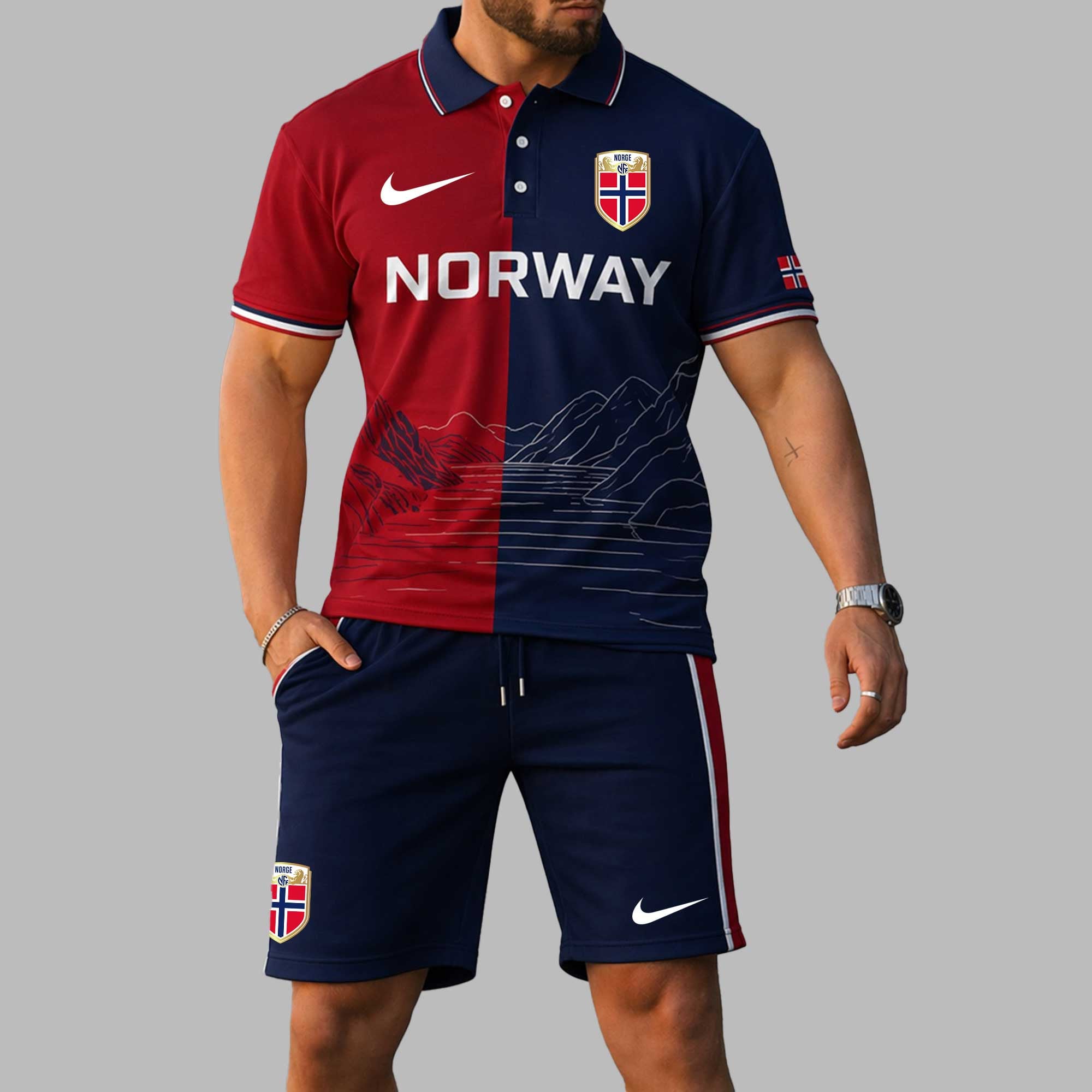 Norway Wc26 Polo Short Set Pl004