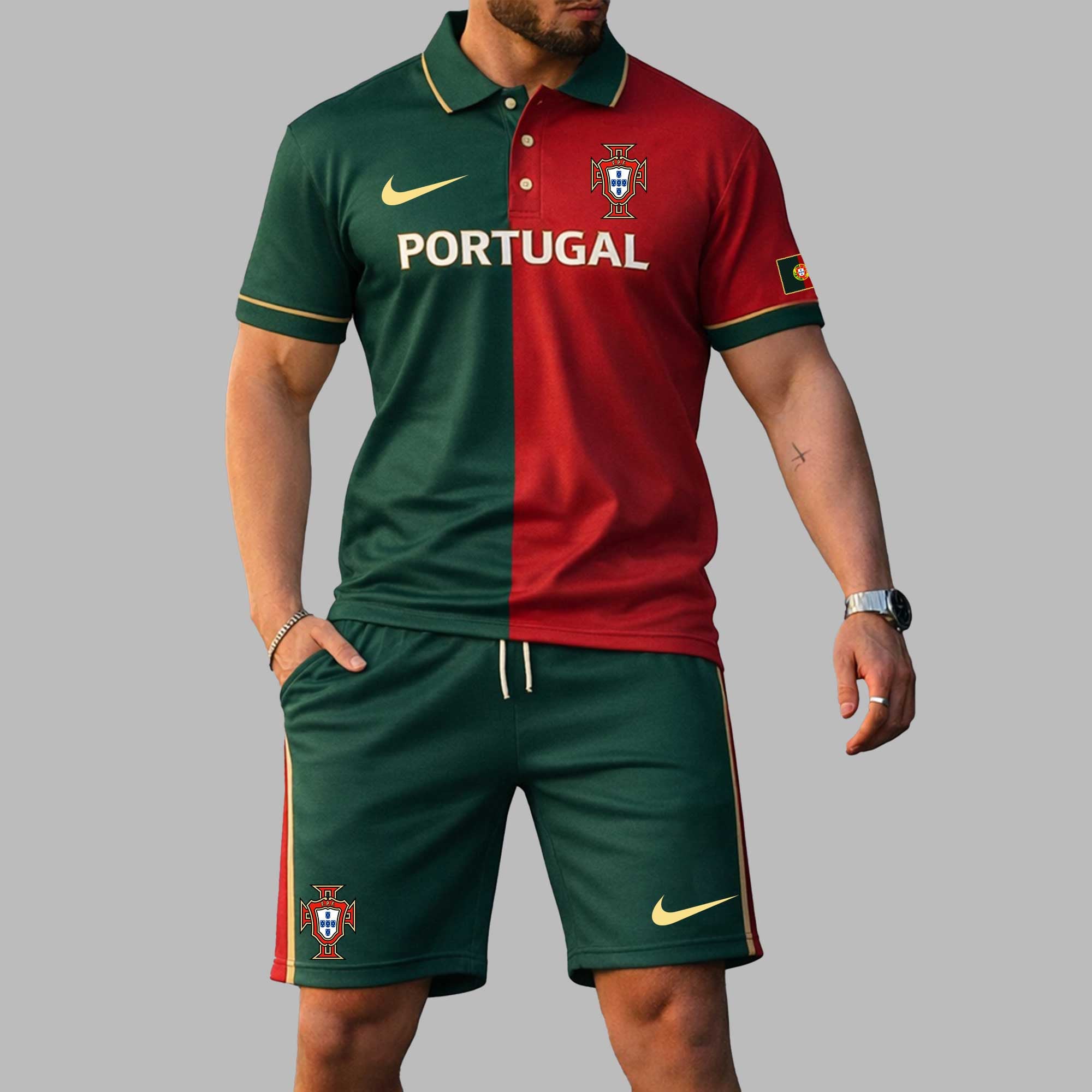 Portugal Wc26 Polo Short Set Pl004