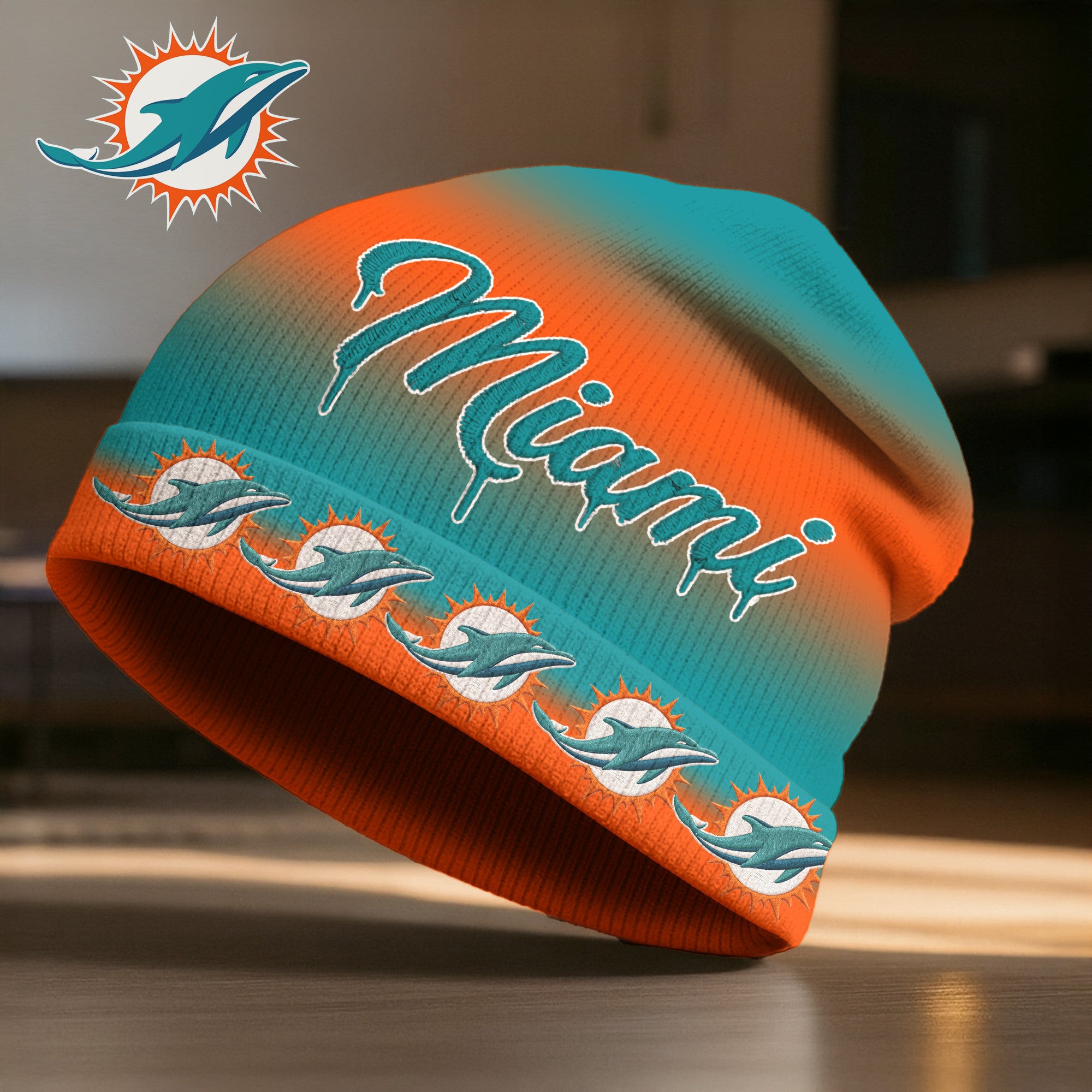 M.dolphins | Premium  Pro Line Beanie Hat Nf1