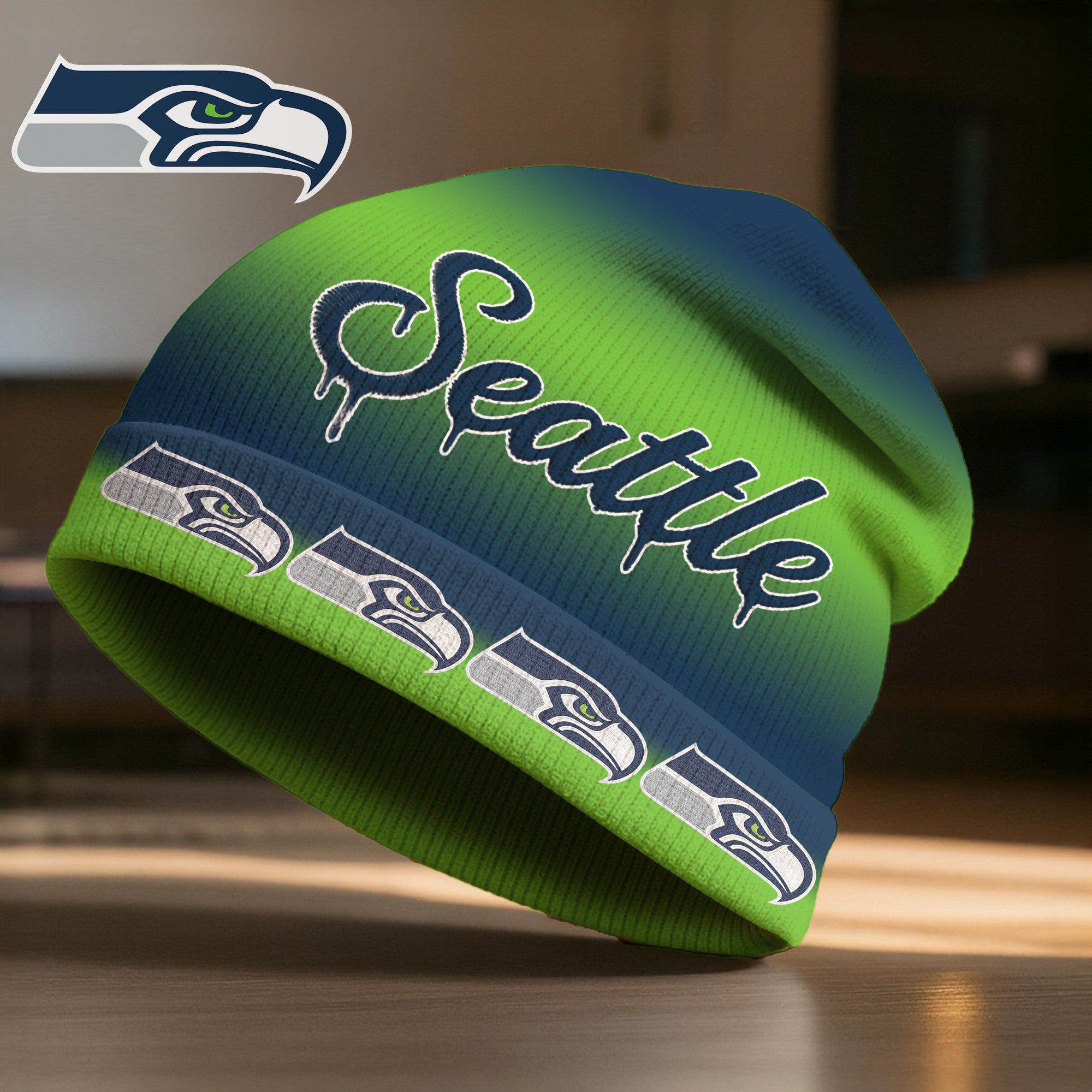 S.seahawks | Premium  Pro Line Beanie Hat Nf1