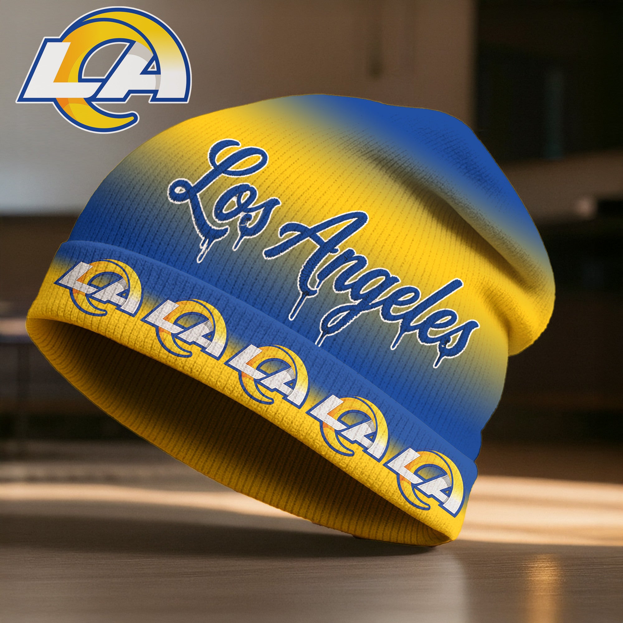 La.rams | Premium  Pro Line Beanie Hat Nf1