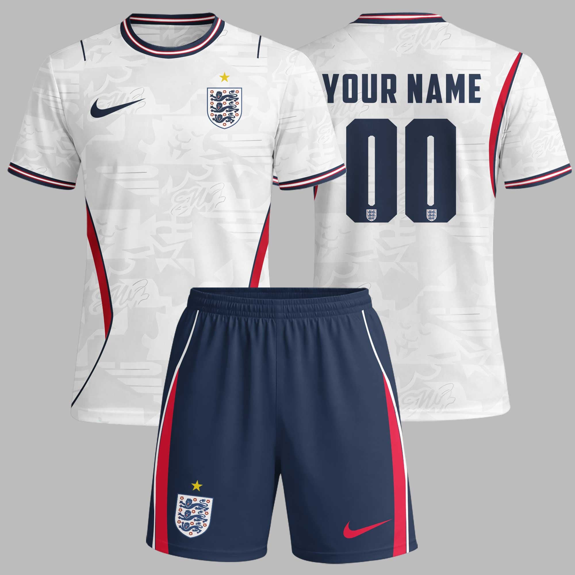 England Wc26 Home Kit