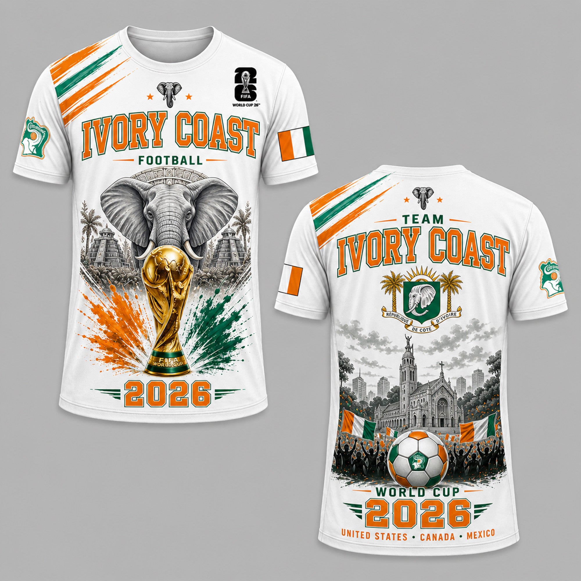 Ivory Coast WC26 Premium T-Shirt PVT011