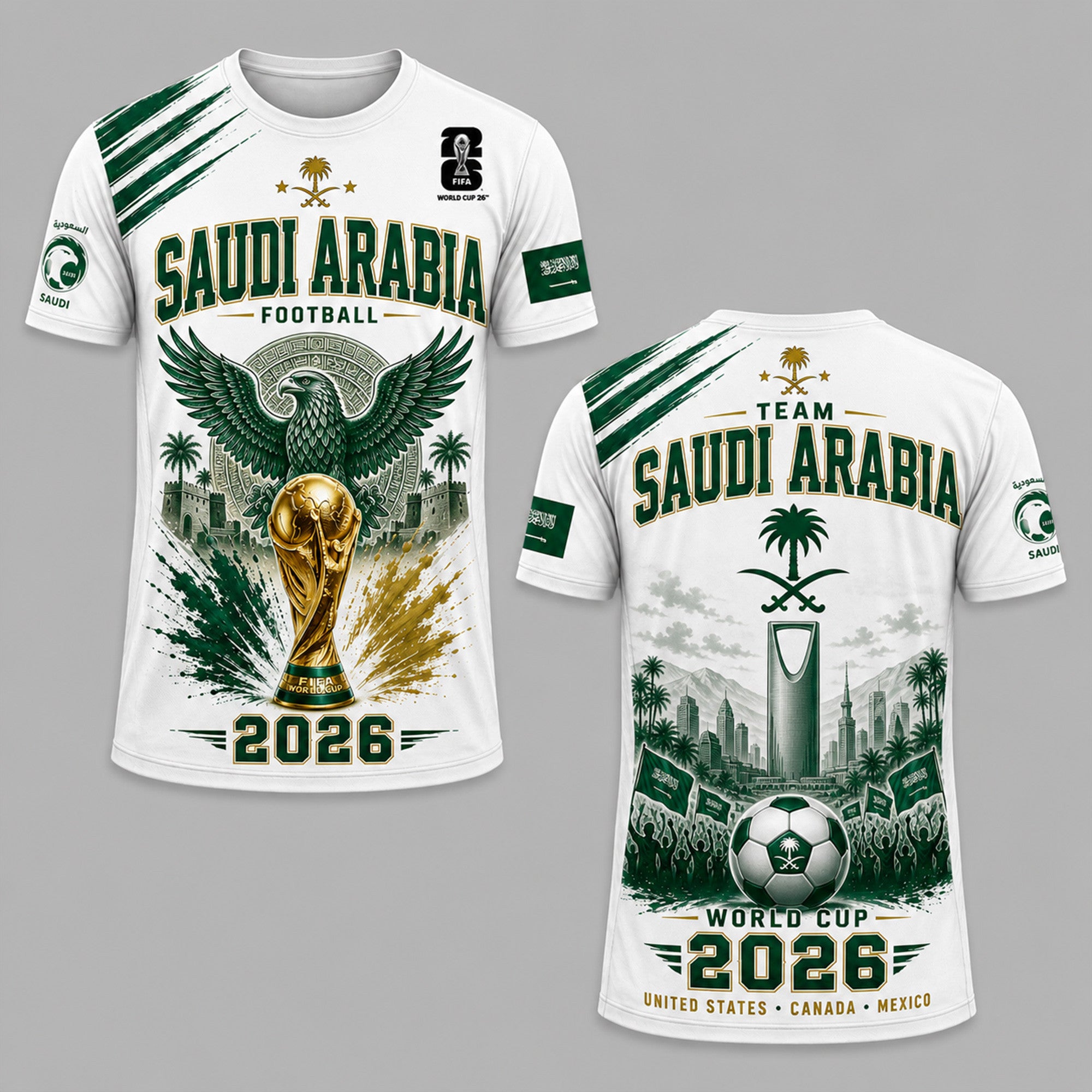 Saudi Arabia WC26 Premium T-Shirt PVT011