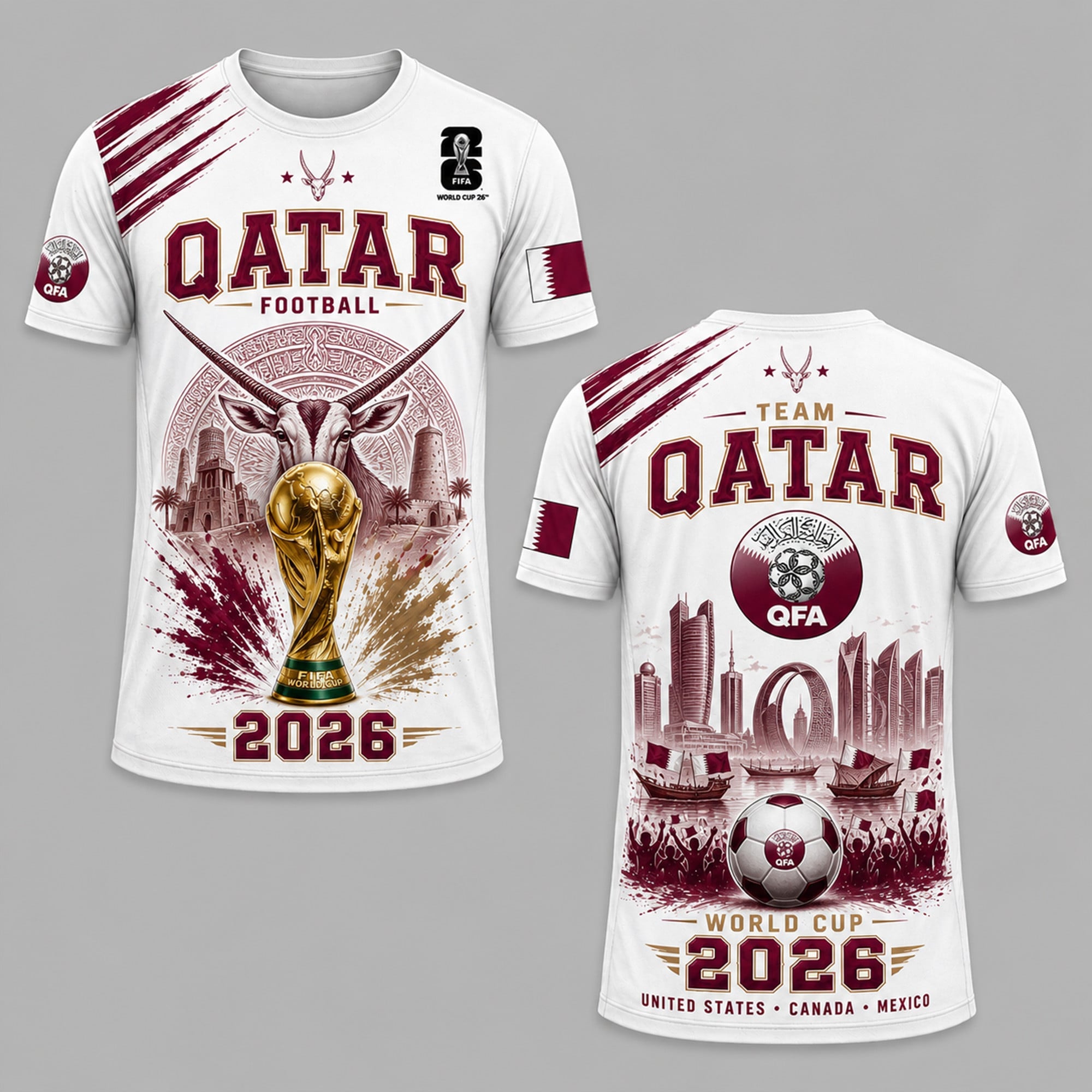 Qatar WC26 Premium T-Shirt PVT011