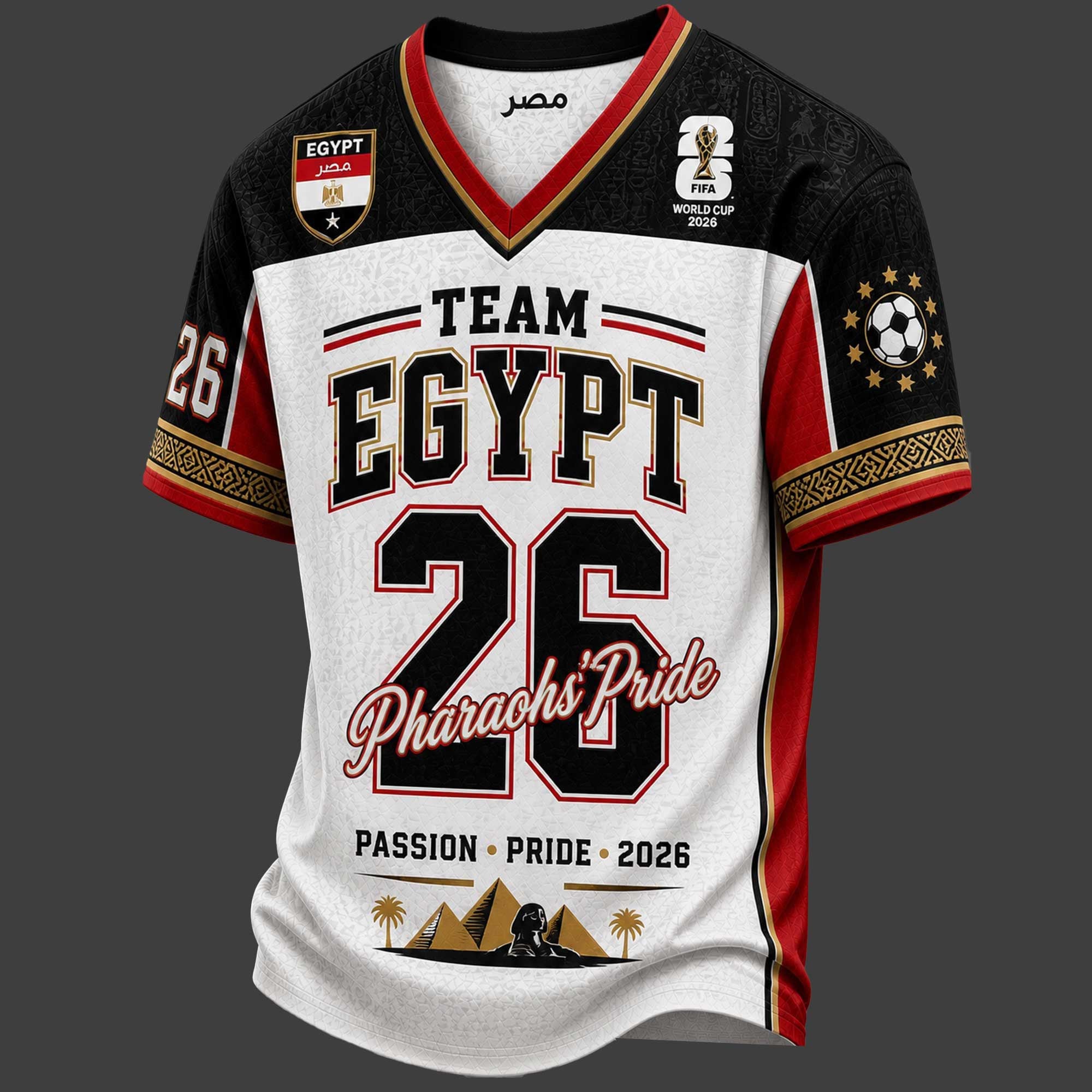 Egypt World Cup 2026 V-neck Jersey