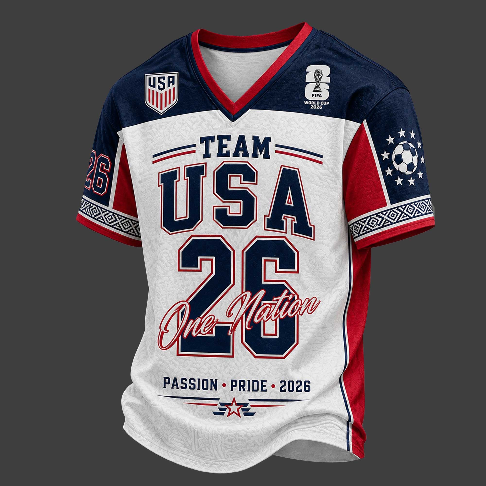 United States World Cup 2026 V-neck Jersey