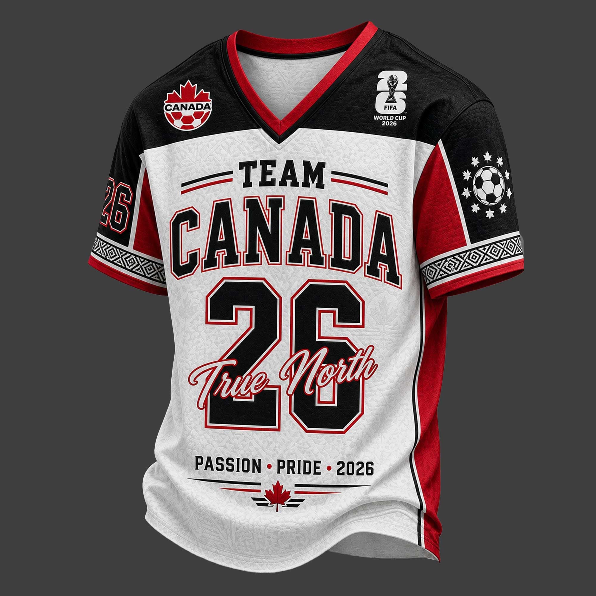 Canada World Cup 2026 V-neck Jersey