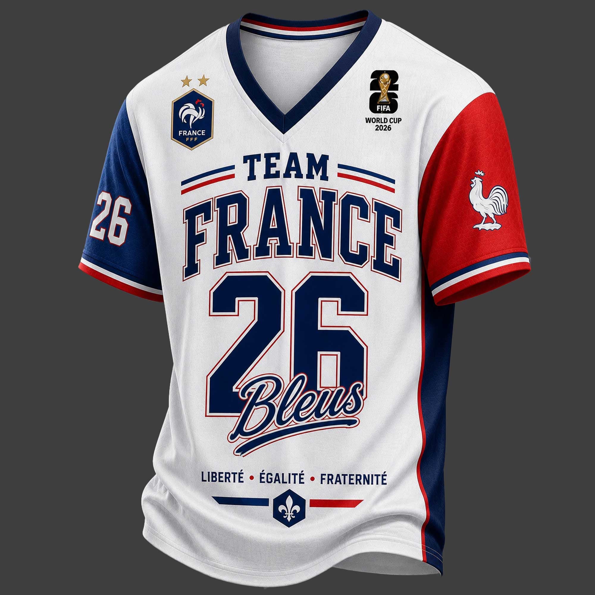 France World Cup 2026 V-neck Jersey