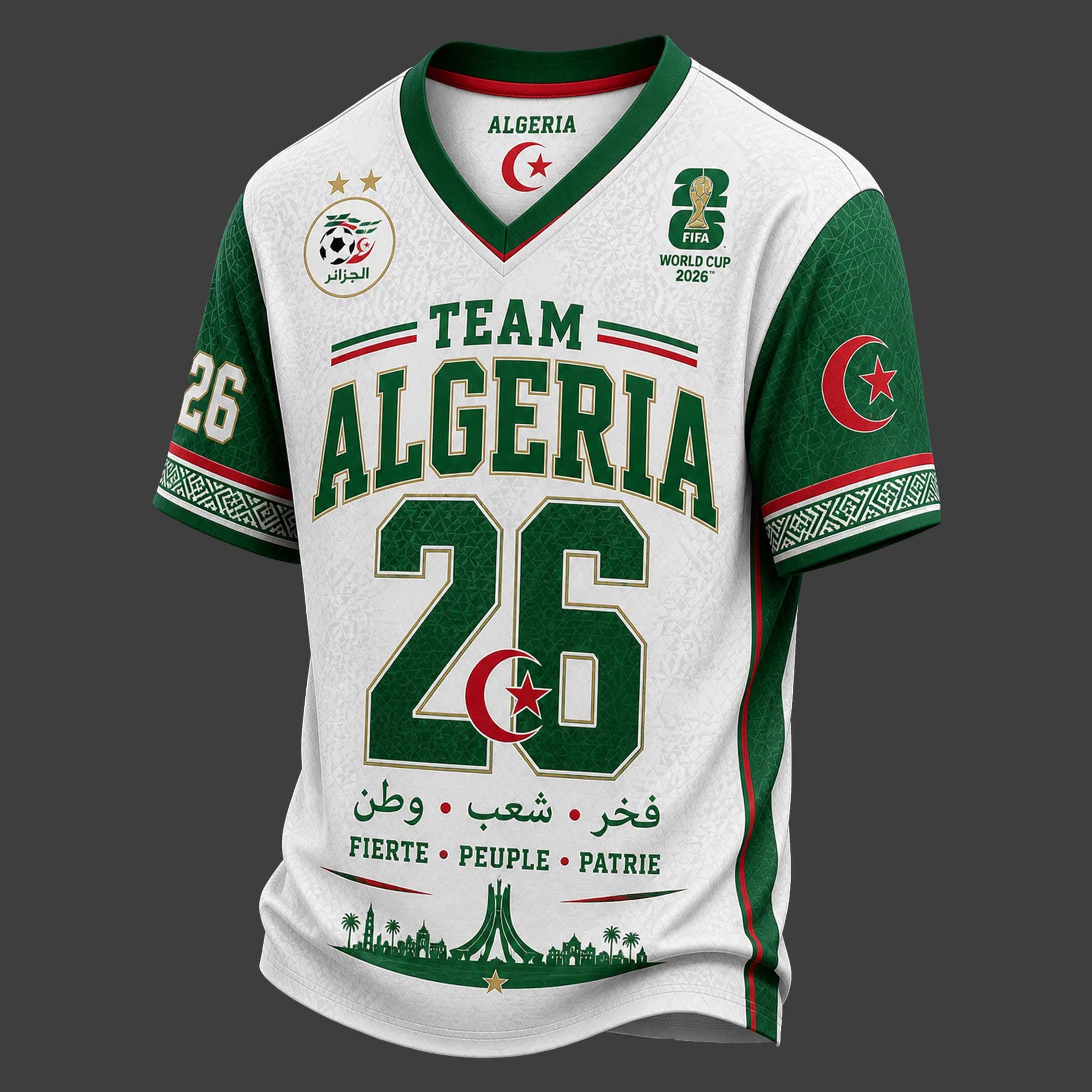 Algeria World Cup 2026 V-neck Jersey