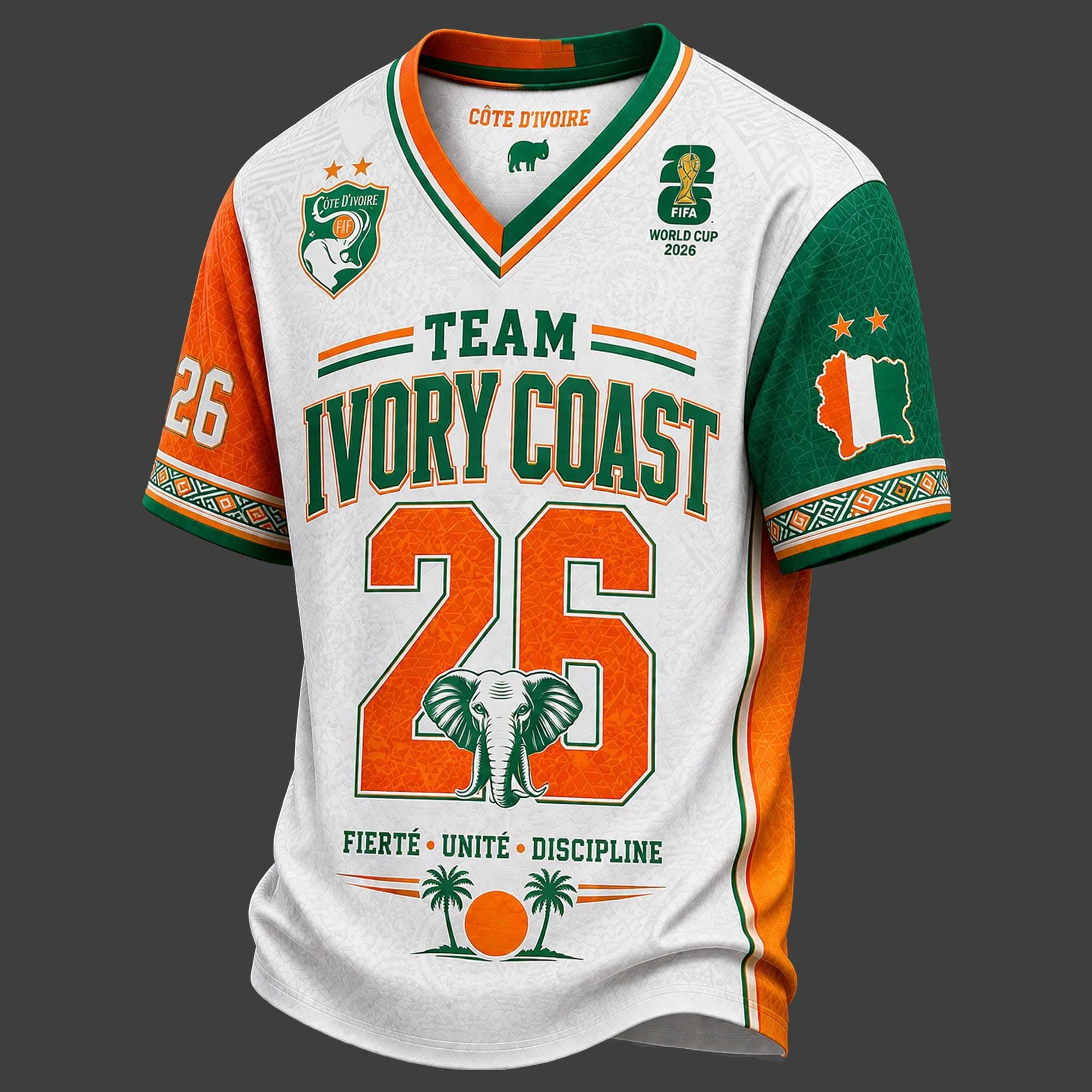 Ivory Coast World Cup 2026 V-neck Jersey