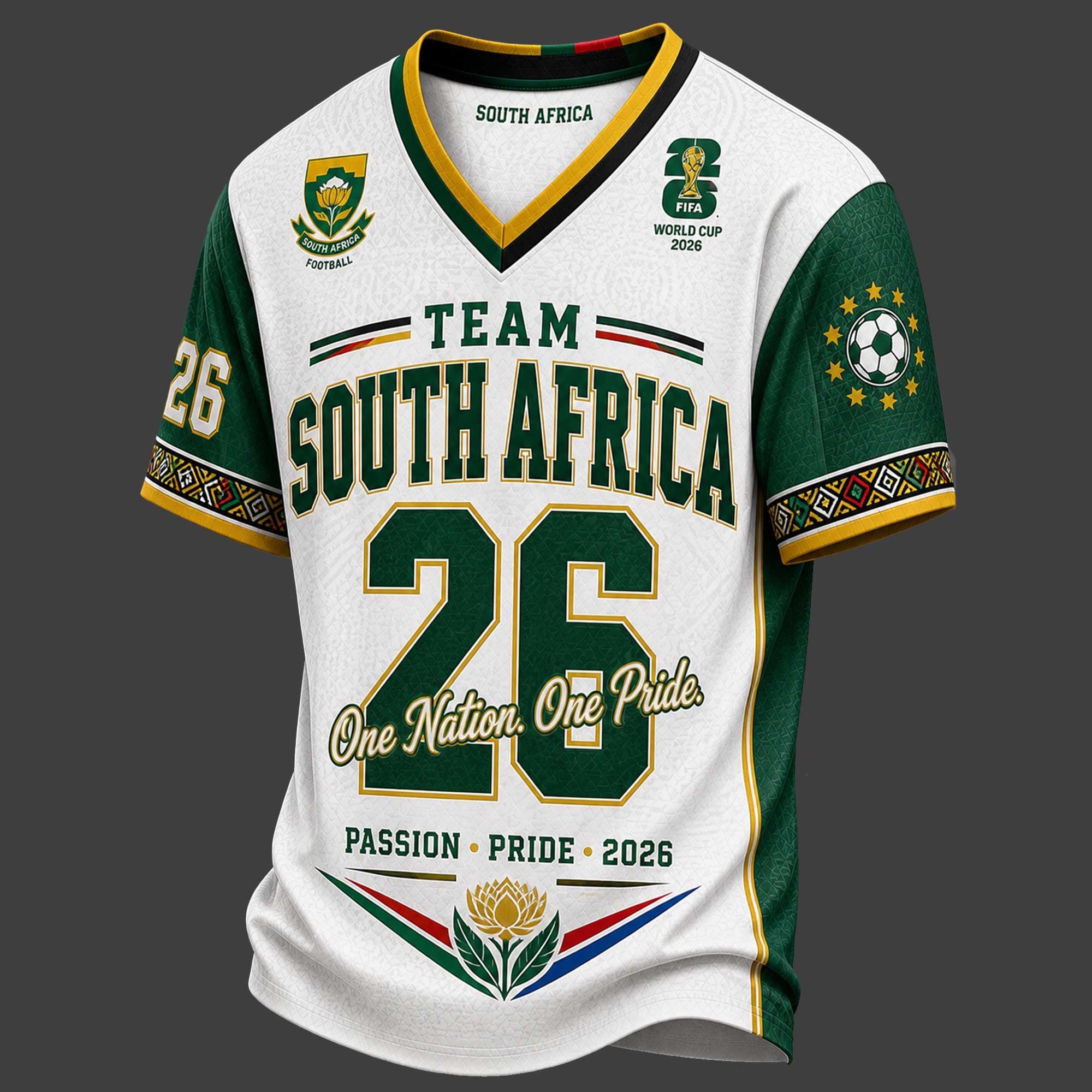 South Africa World Cup 2026 V-neck Jersey