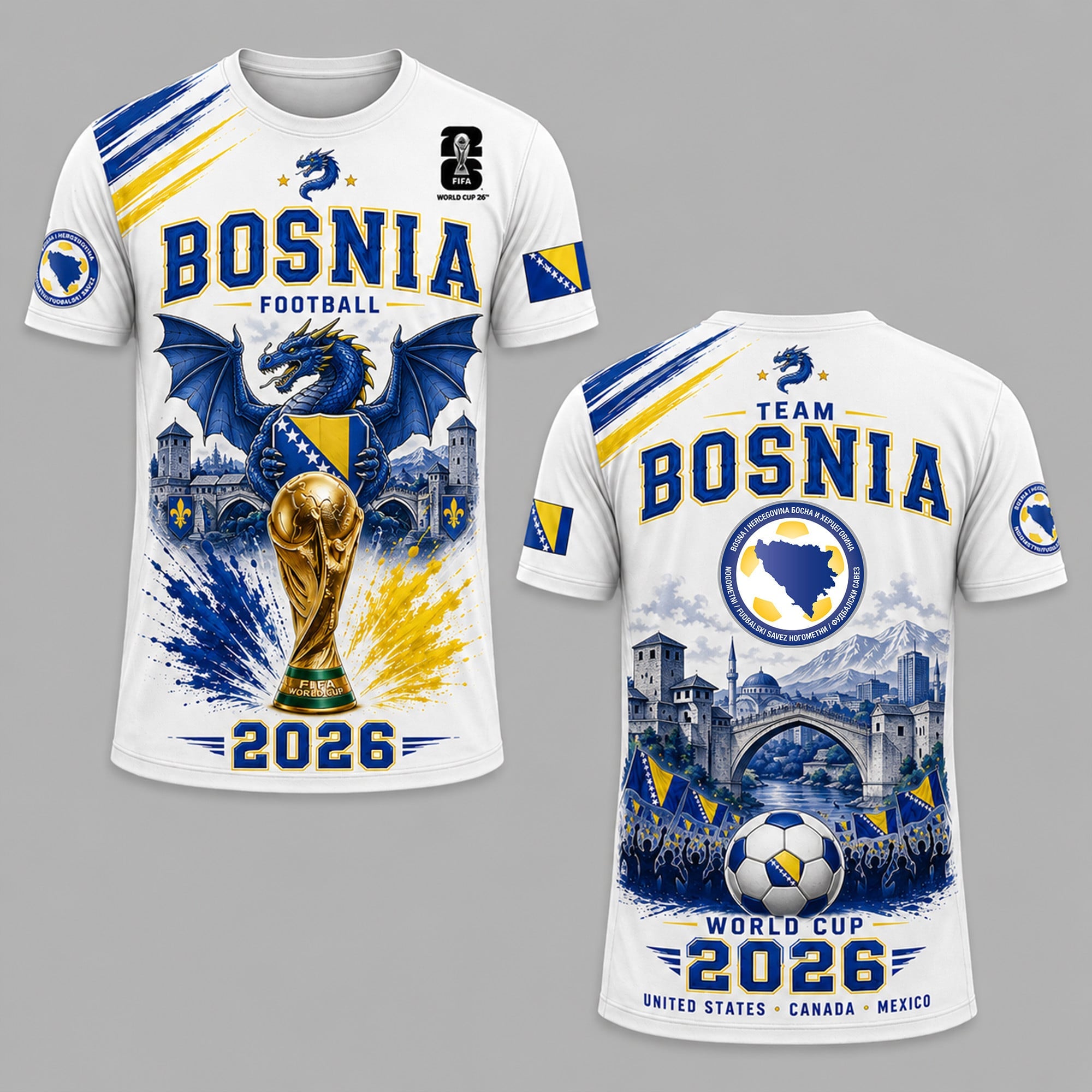 Bosnia and Herzegovina WC26 Premium T-Shirt PVT011