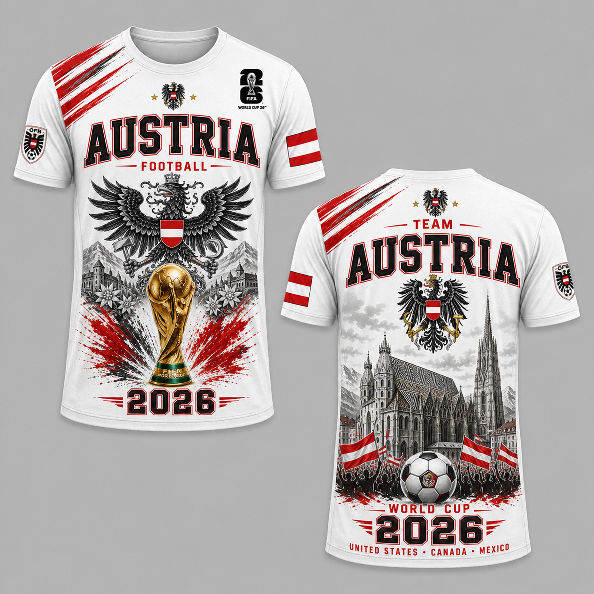 Austria WC26 Premium T-Shirt PVT011