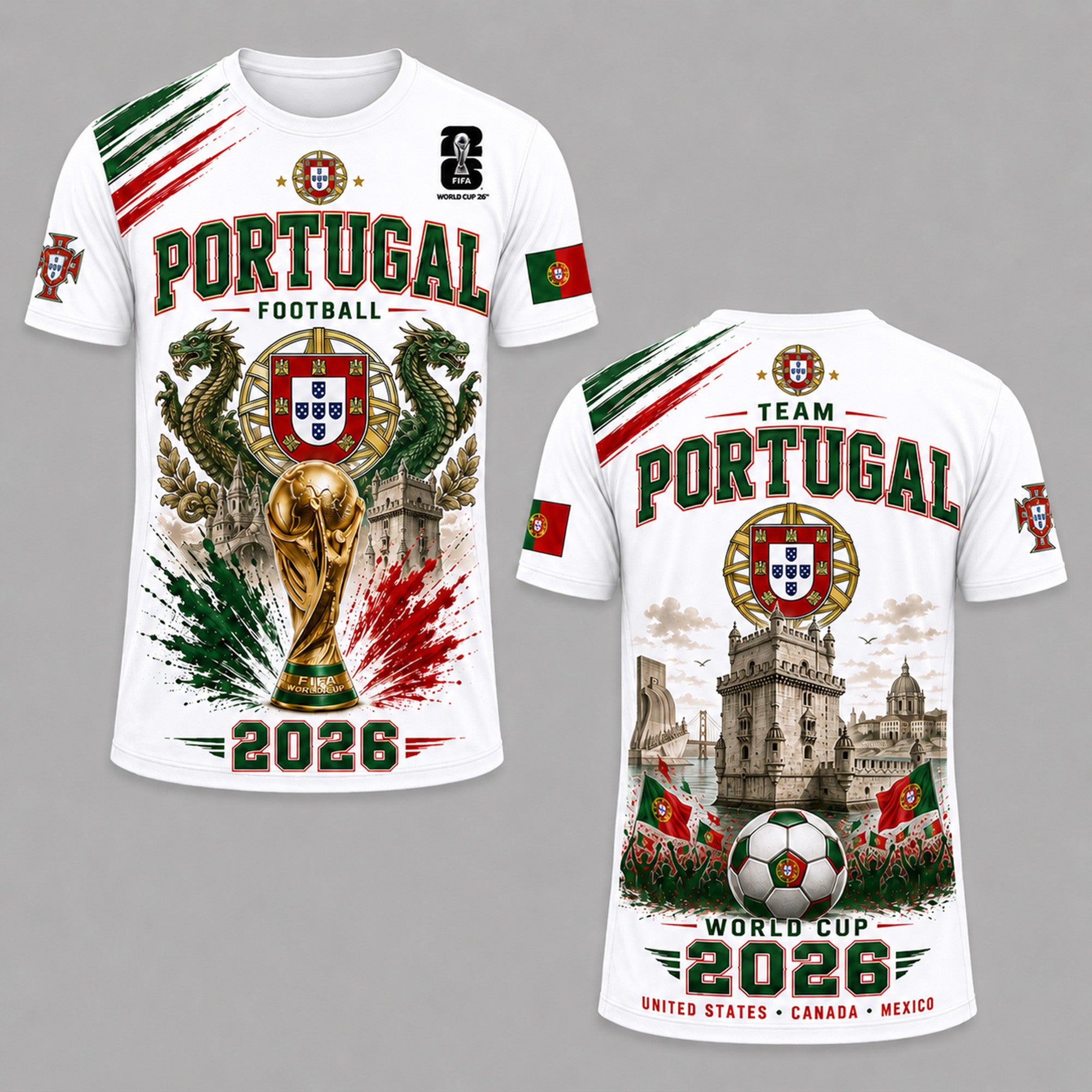 Portugal WC26 Premium T-Shirt PVT011