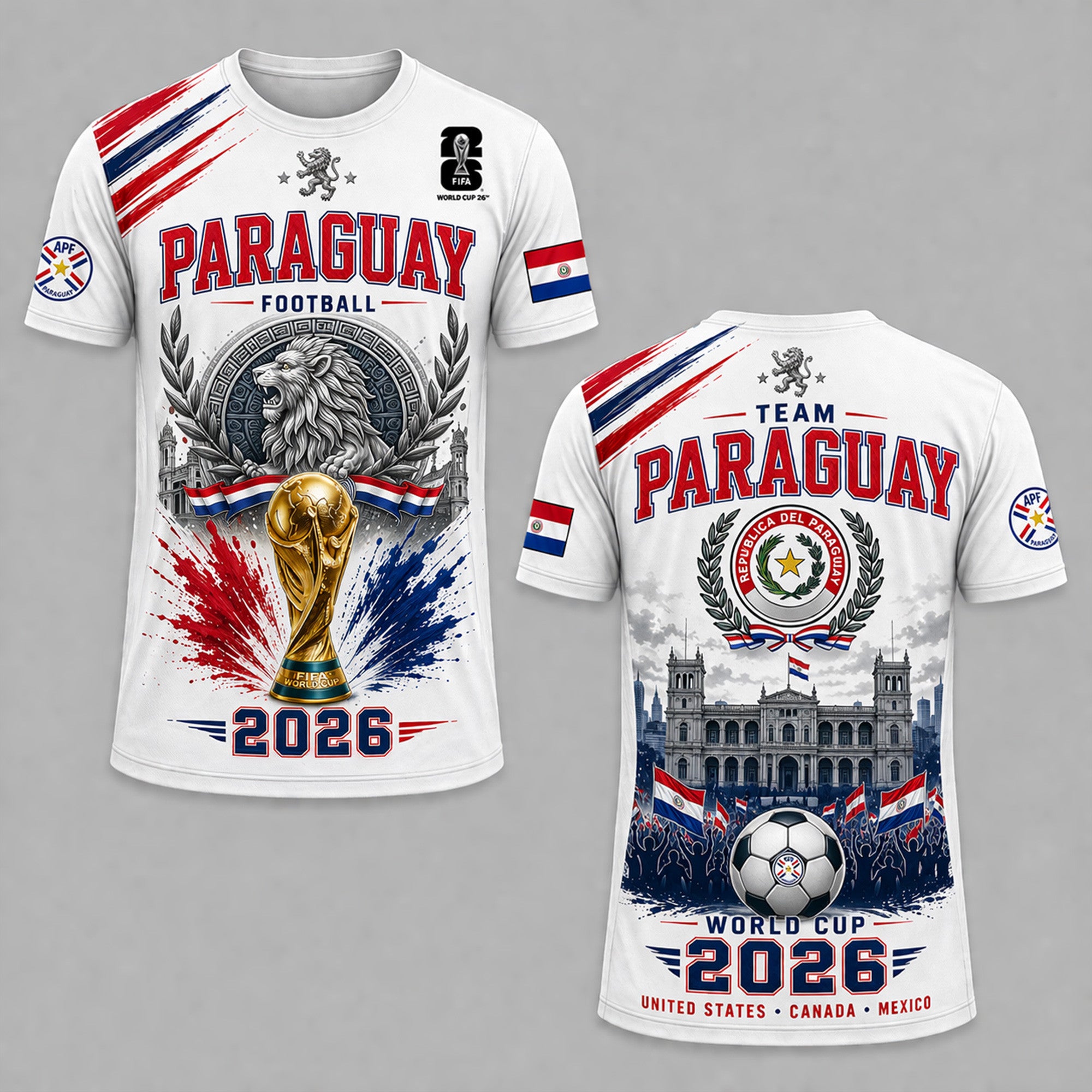 Paraguay WC26 Premium T-Shirt PVT011