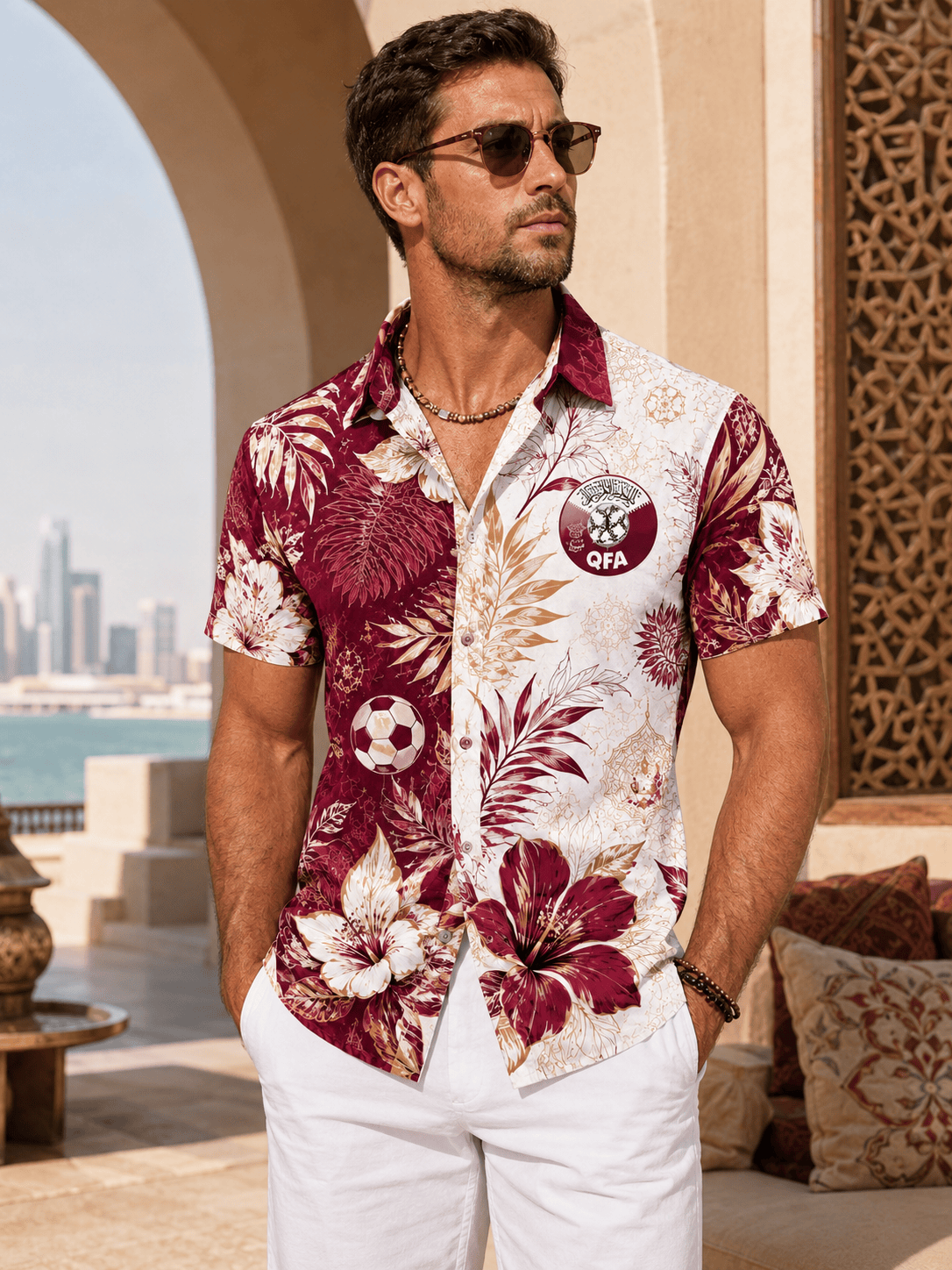 Qatar Hawaii Shirt Hc01