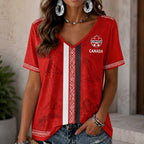 Canada Wc26 Heritage Women V-neck Shirt