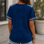 United States Wc26 Heritage Women V-neck Shirt