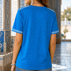 Uzbekistan Wc26 Heritage Women V-neck Shirt