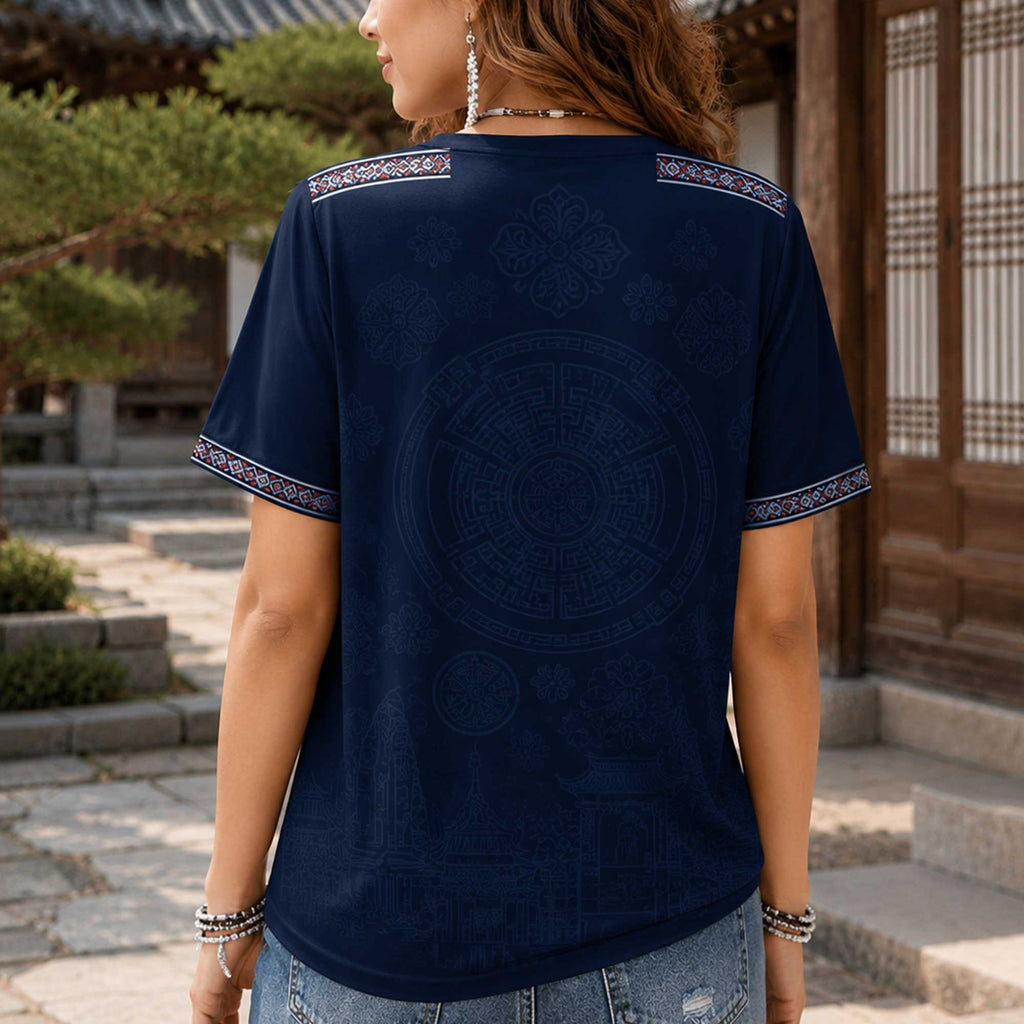 South Korea Wc26 Heritage Women V-neck Shirt