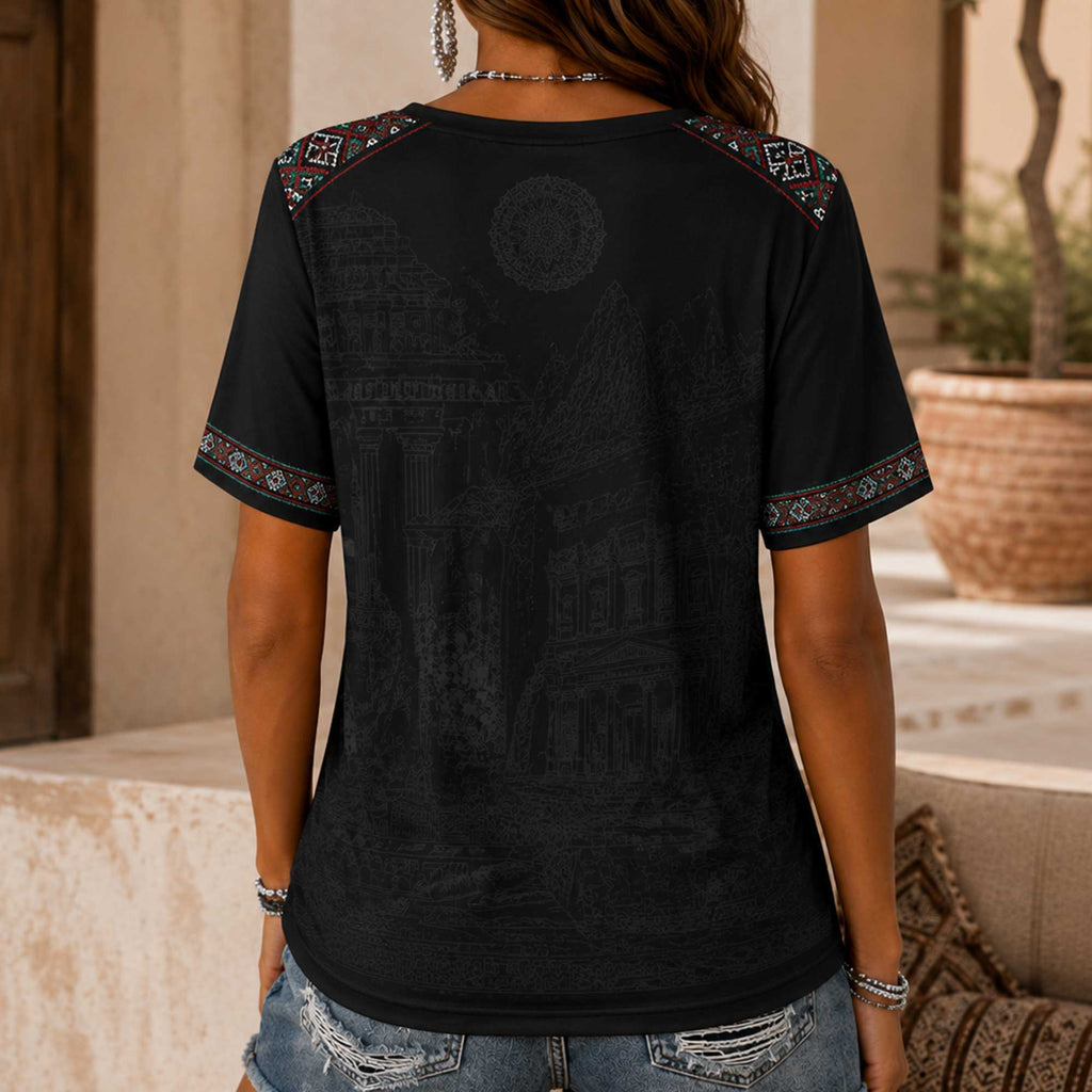 Jordan Wc26 Heritage Women V-neck Shirt