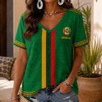 Senegal Wc26 Heritage Women V-neck Shirt