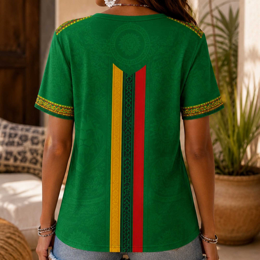 Senegal Wc26 Heritage Women V-neck Shirt