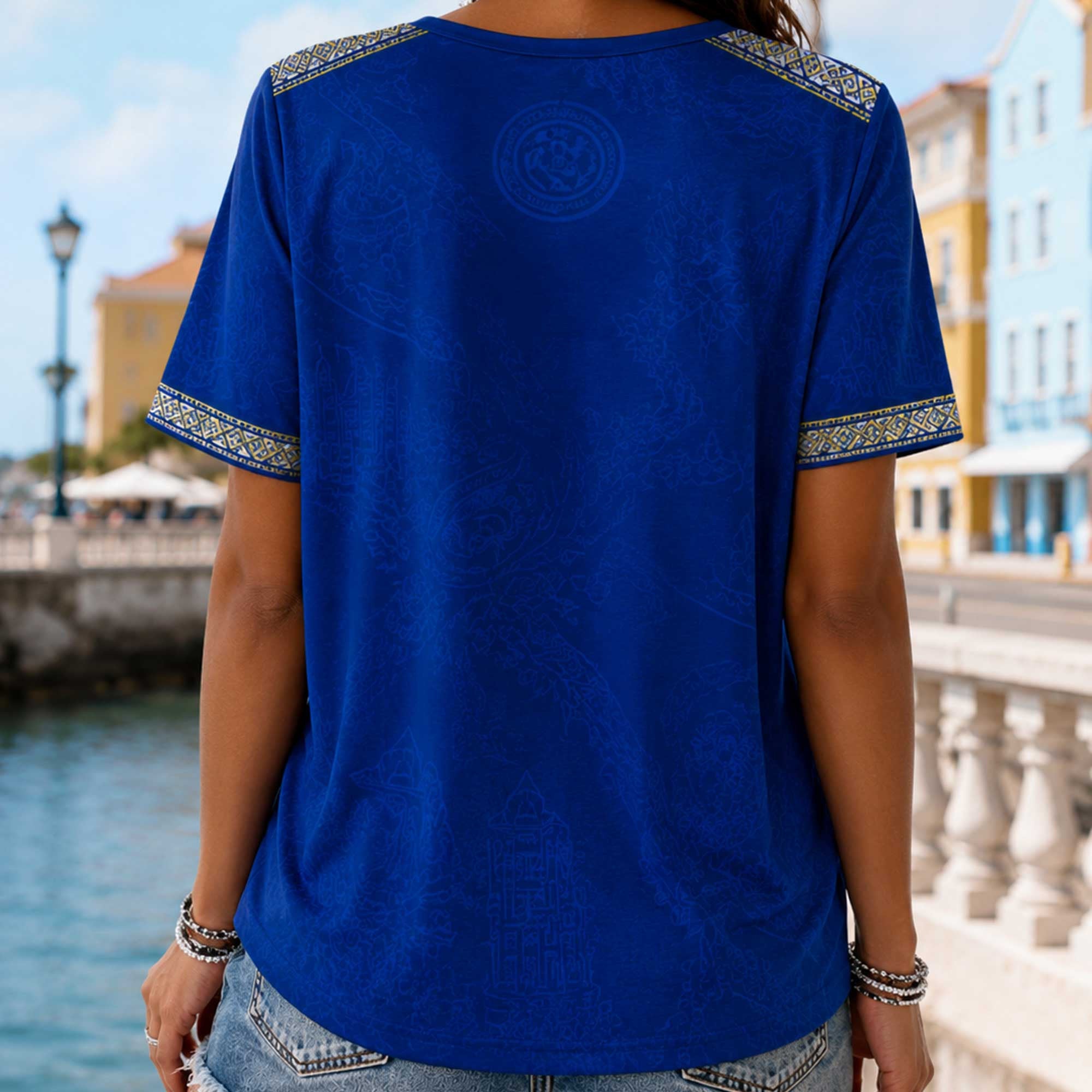 Curaçao Wc26 Heritage Women V-neck Shirt