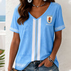 Uruguay Wc26 Heritage Women V-neck Shirt