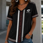 New Zealand Wc26 Heritage Women V-neck Shirt