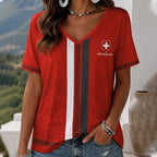 Switzerland Wc26 Heritage Women V-neck Shirt
