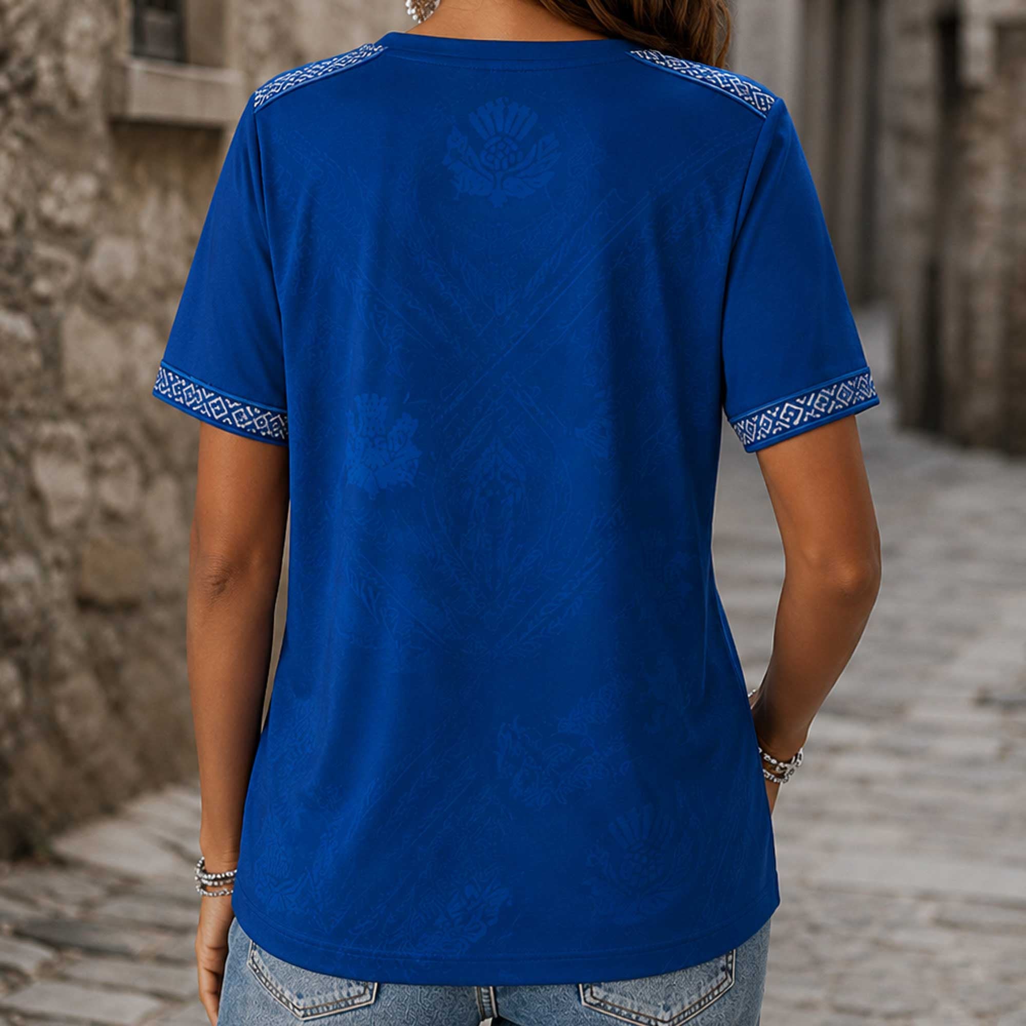Scotland Wc26 Heritage Women V-neck Shirt