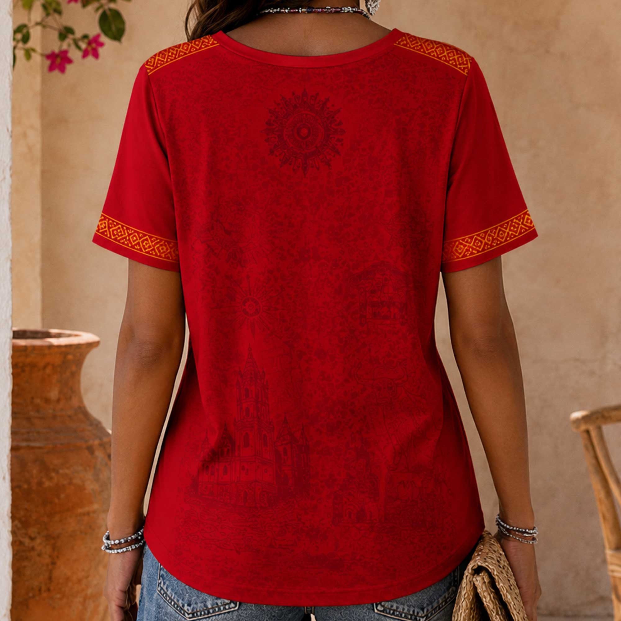Spain Wc26 Heritage Women V-neck Shirt